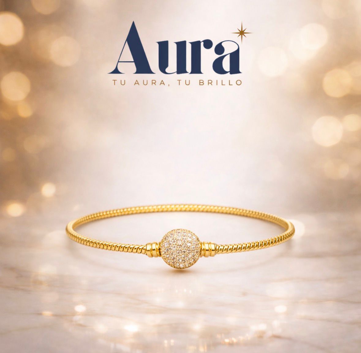 Pulsera waterproof Dorada 