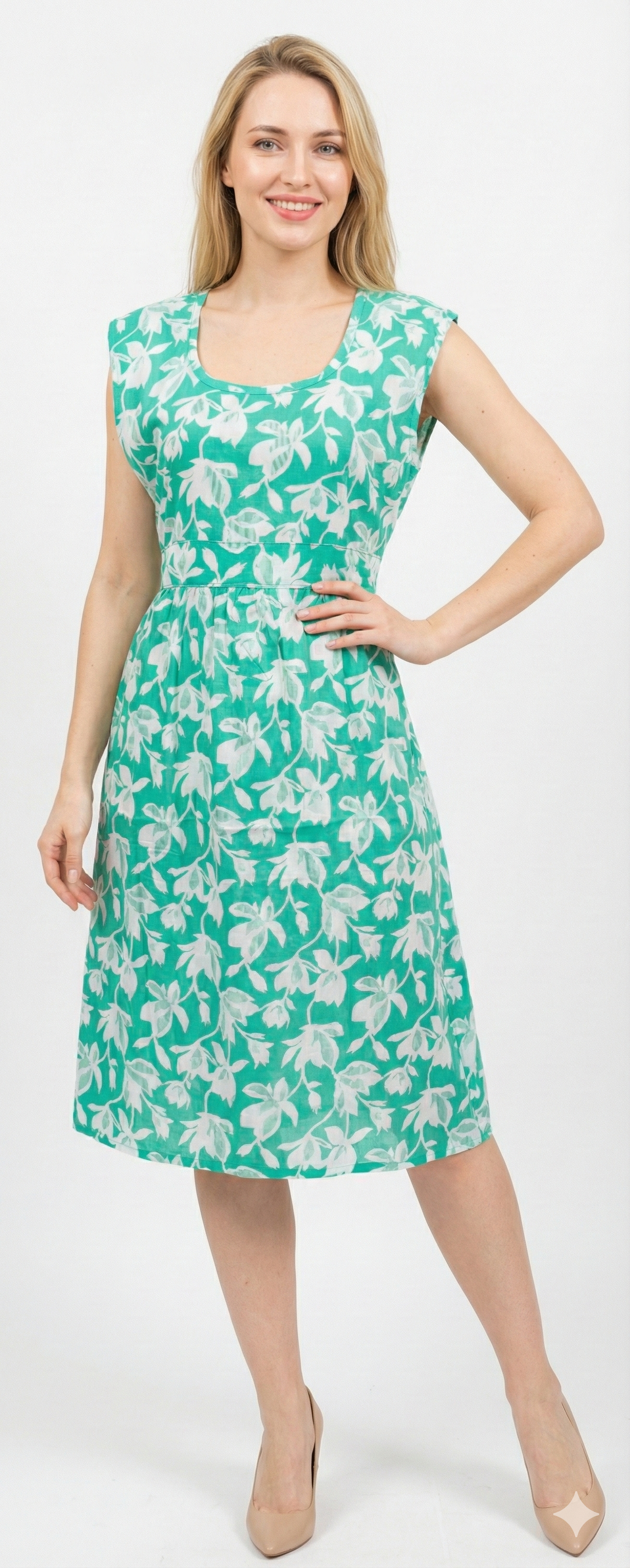 Women Cotton Middy Short Nighty