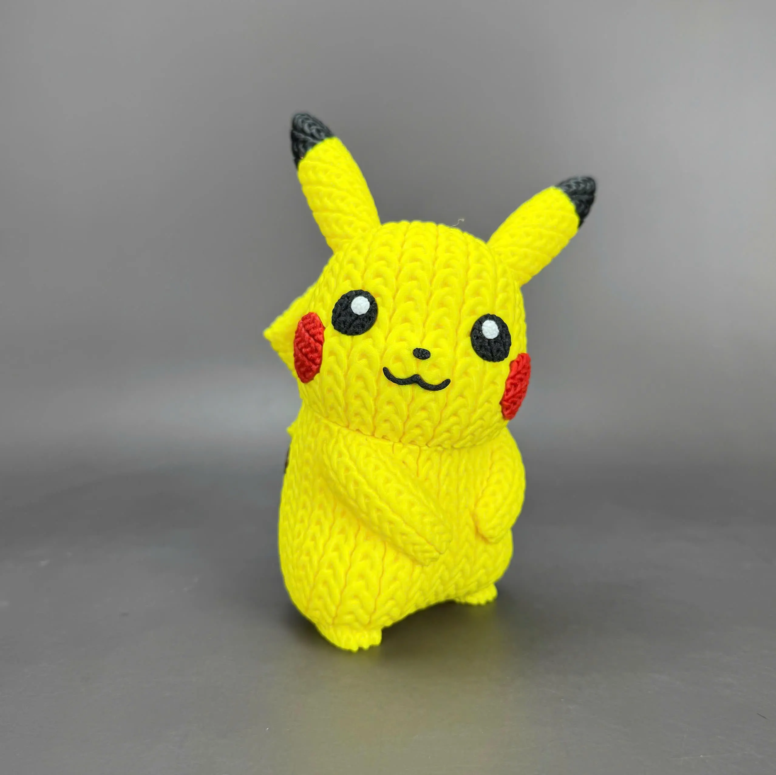 Knitted Pikachu Plush Toy