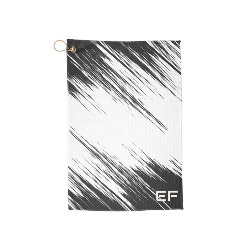 Golf towel - EF Corner Logo, BW Graphic