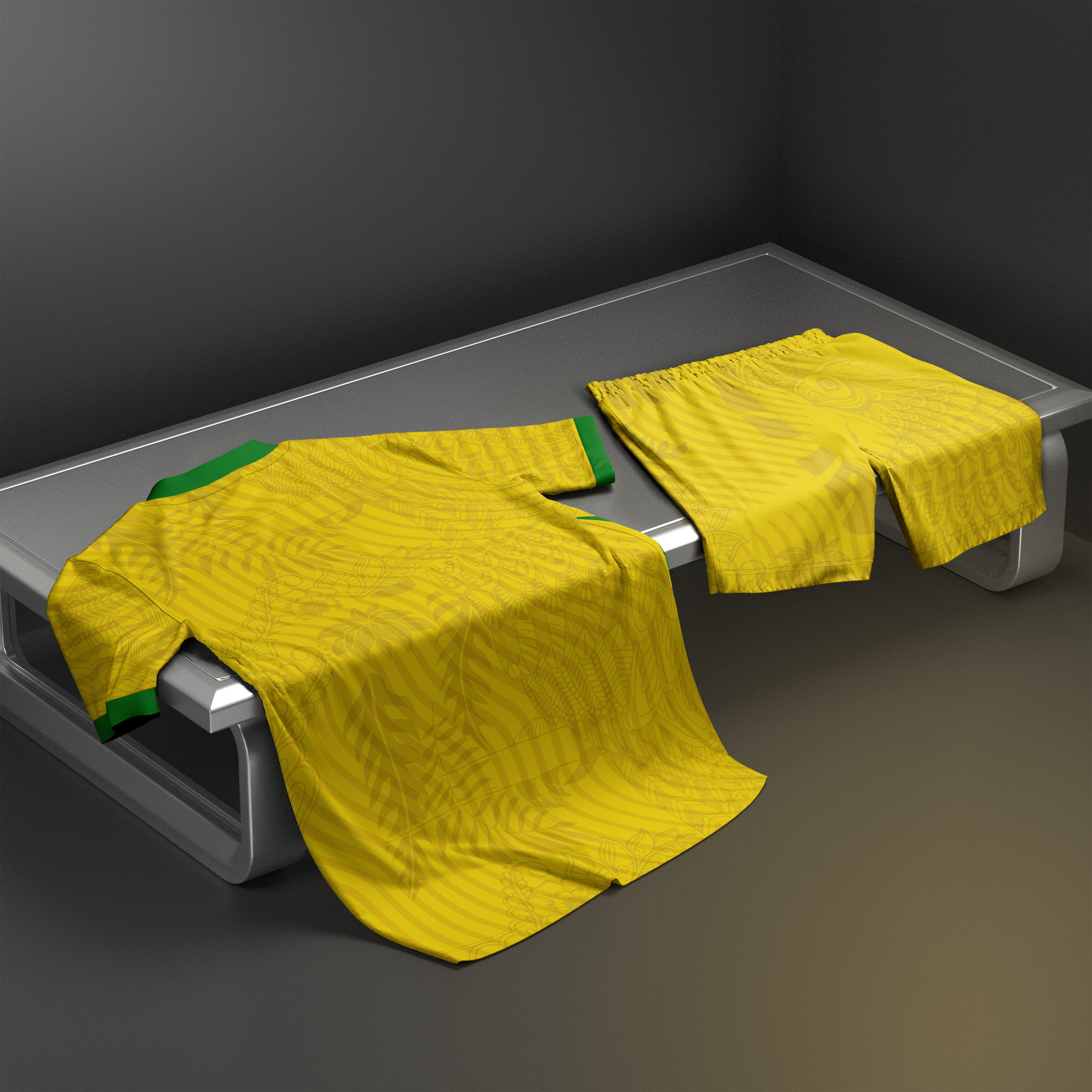 V neck Jersey Mockup on Chair