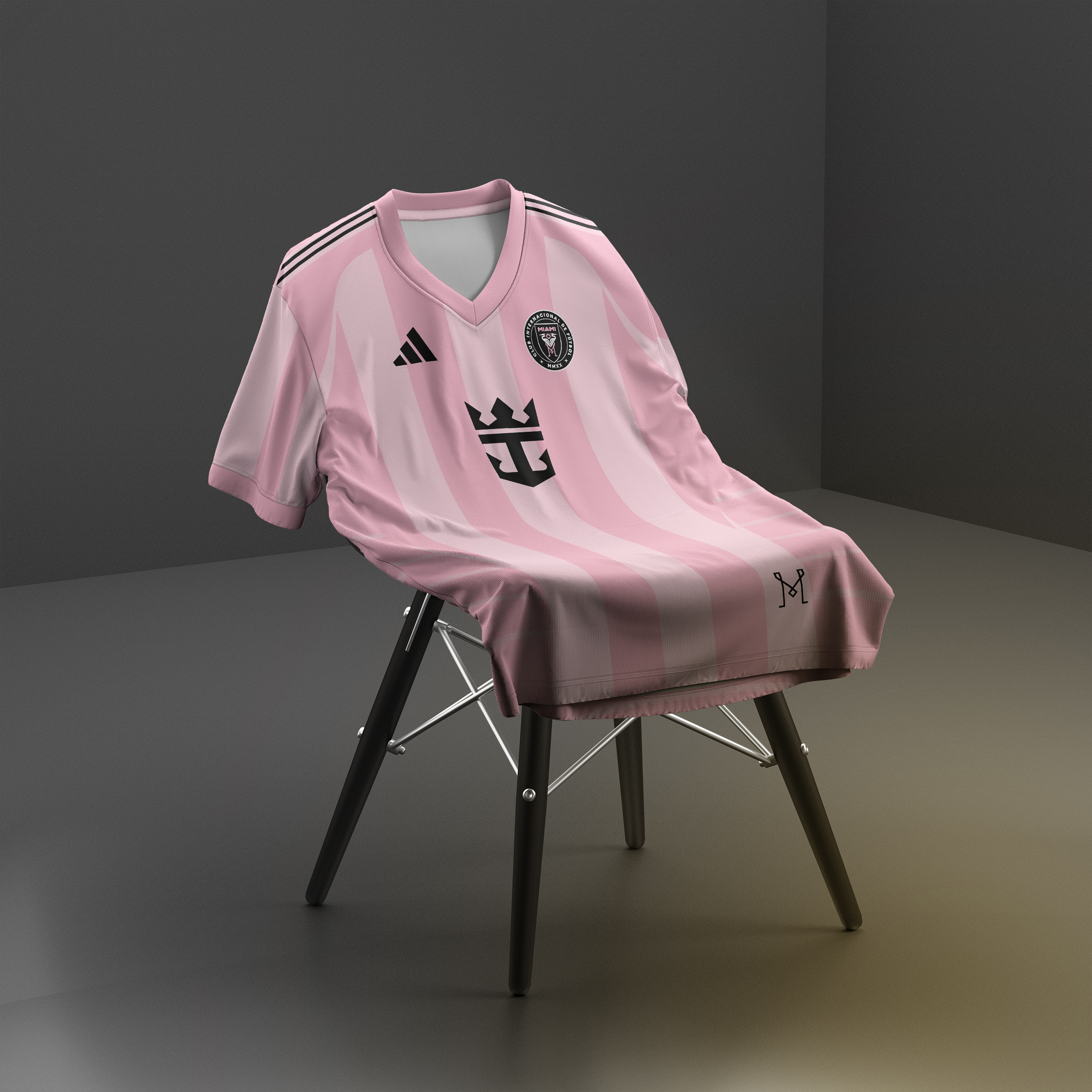 V neck Jersey Mockup on Chair