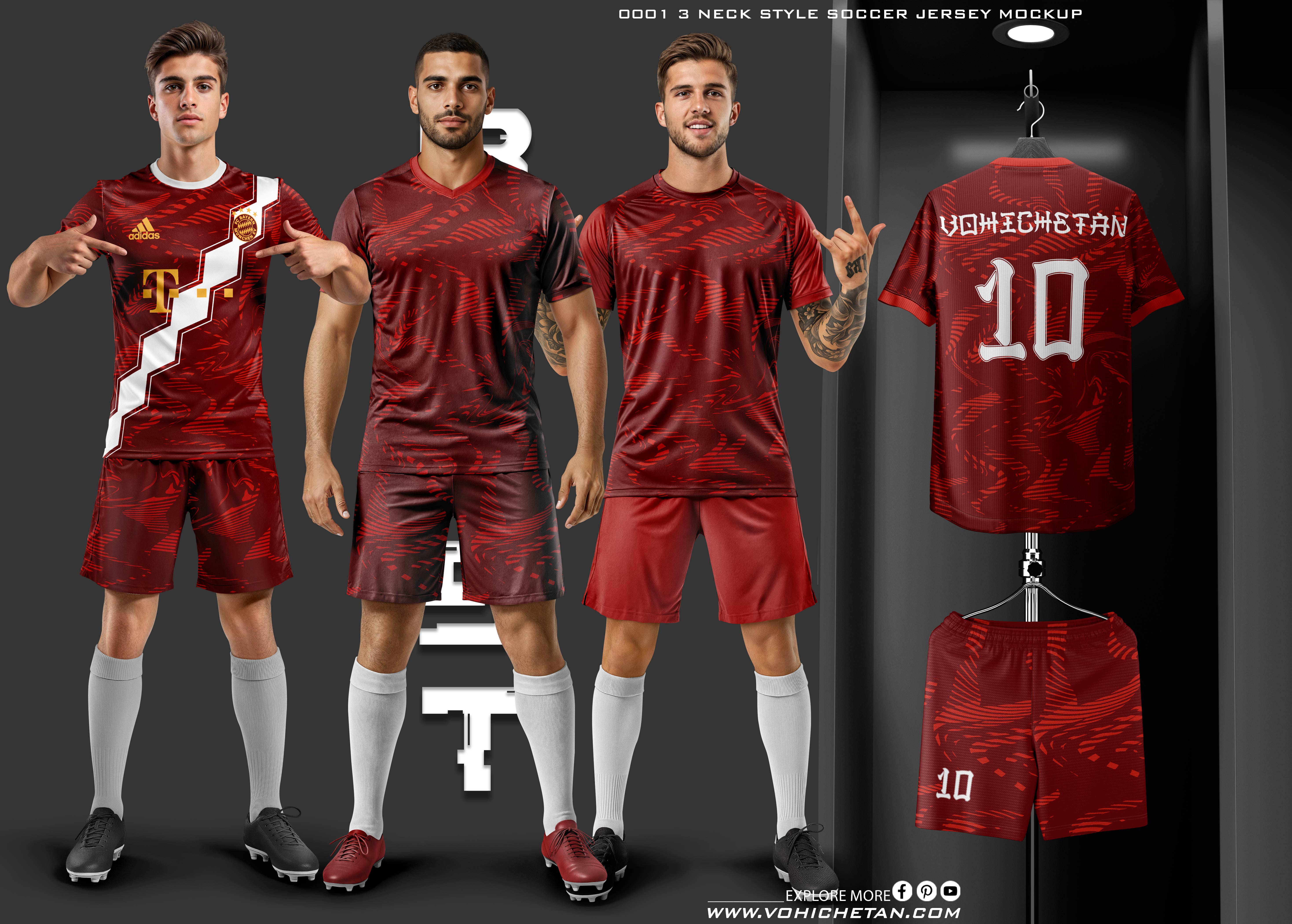 Best Soccer Jersey Mockup Pack 2026 ⚽ 3-in-1 Premium PSD | Limited Offer
