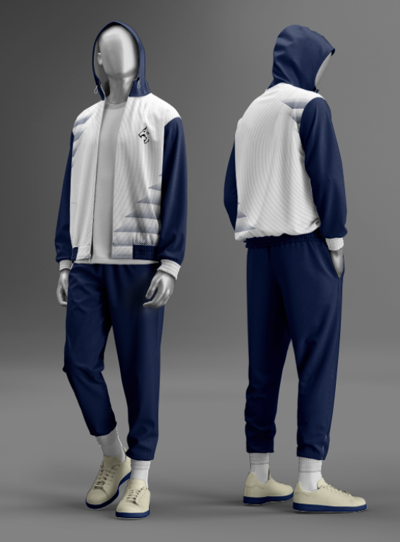 Tracksuit Mockup with Hoodie
