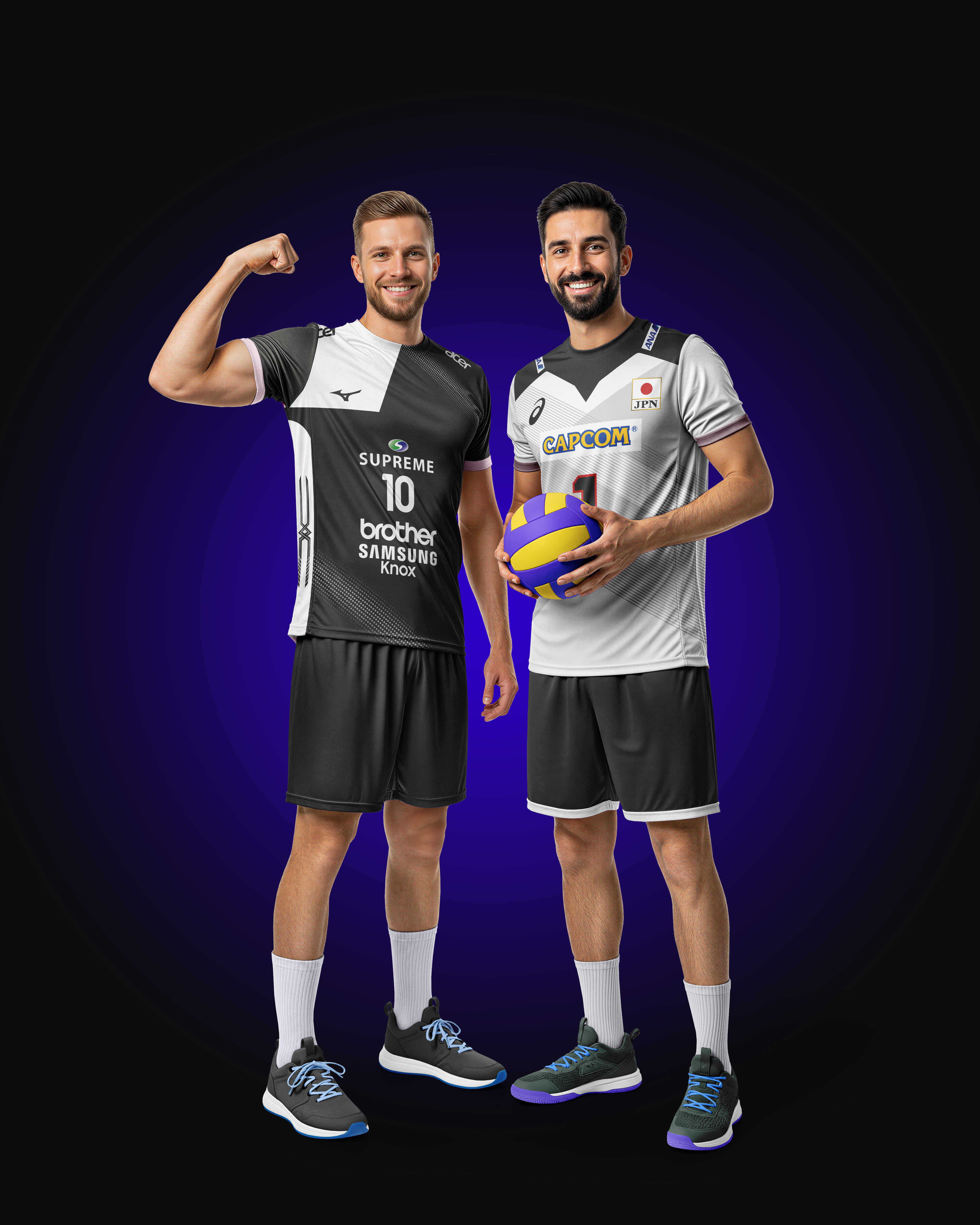 Best Volleyball Jersey Mockups Pack | Realistic Sportswear PSD 