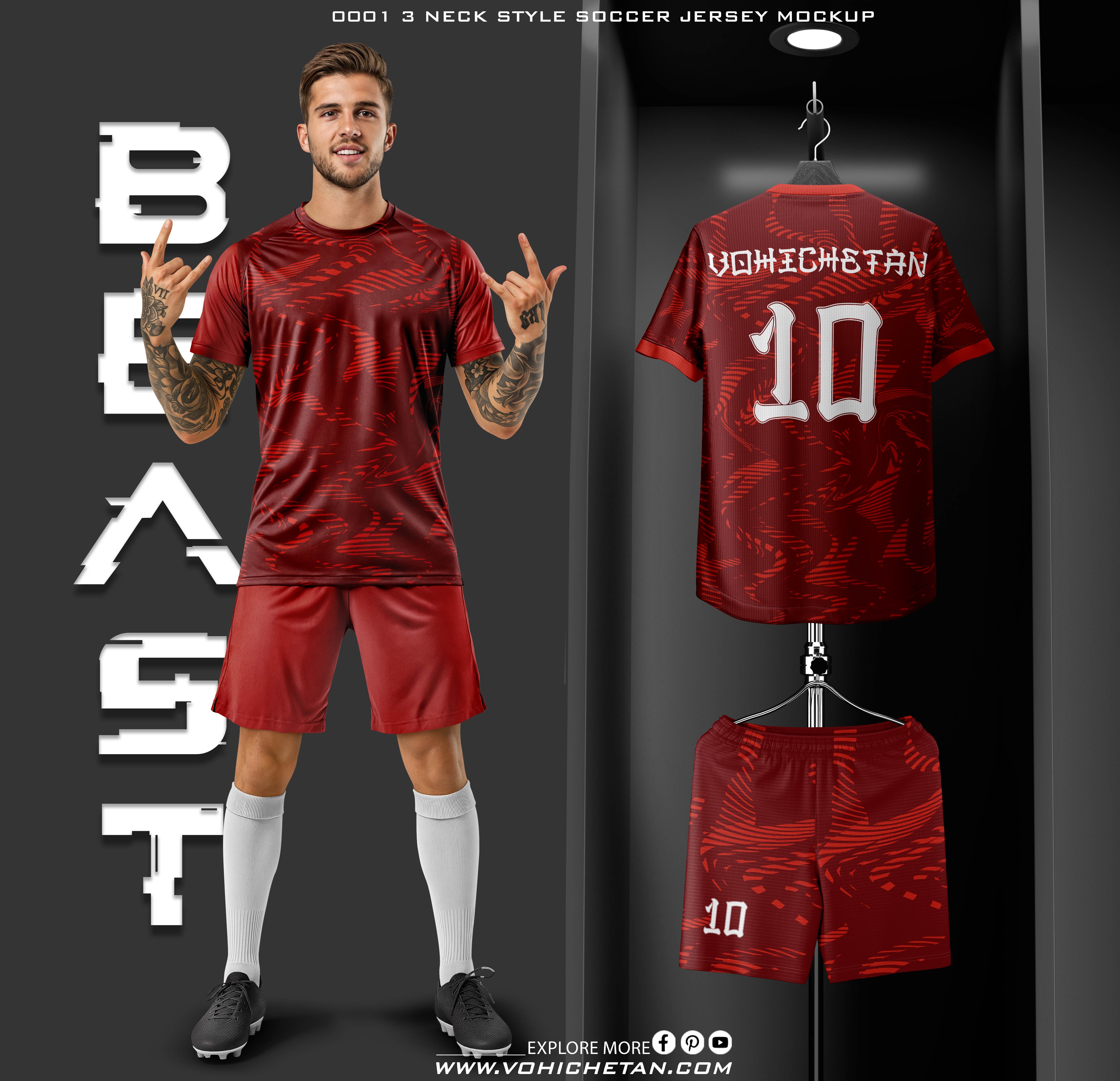 Best Soccer Jersey Mockup Pack 2026 ⚽ 3-in-1 Premium PSD | Limited Offer