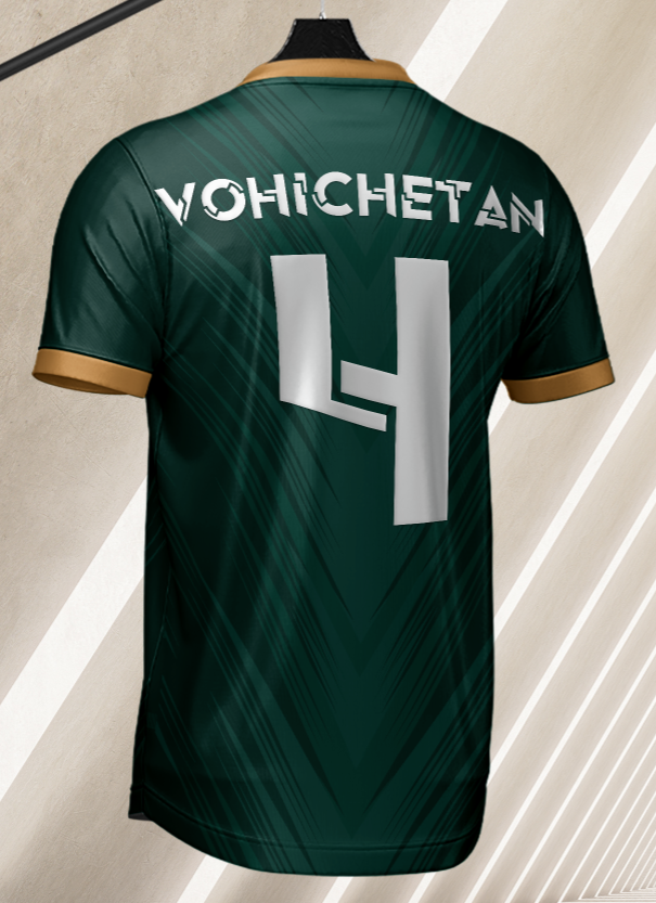 V-Neck Soccer Jersey with Shorts and cleats Mockup | PSD editable