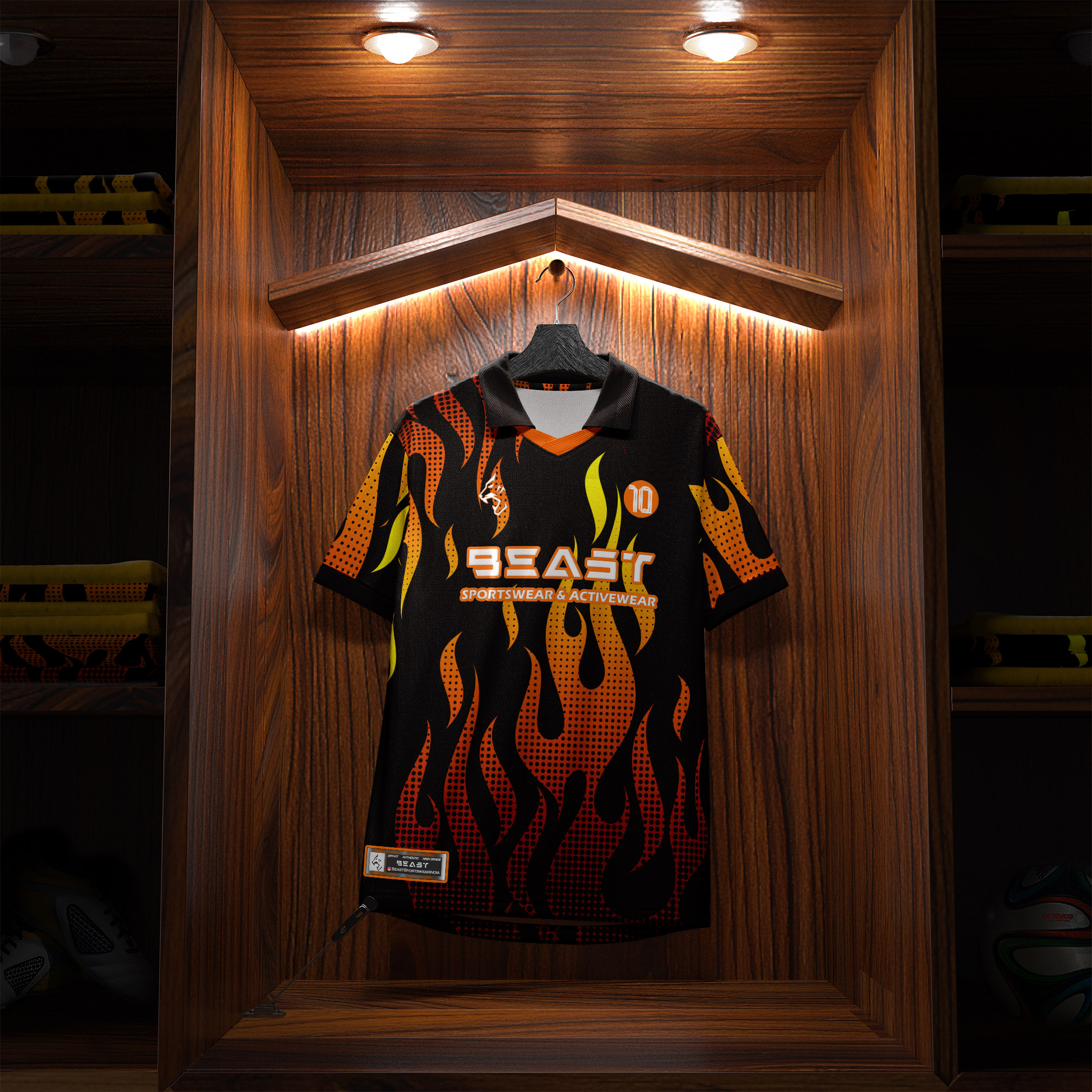 Polo Cross neck Jersey Mockup With 4 HD angles 