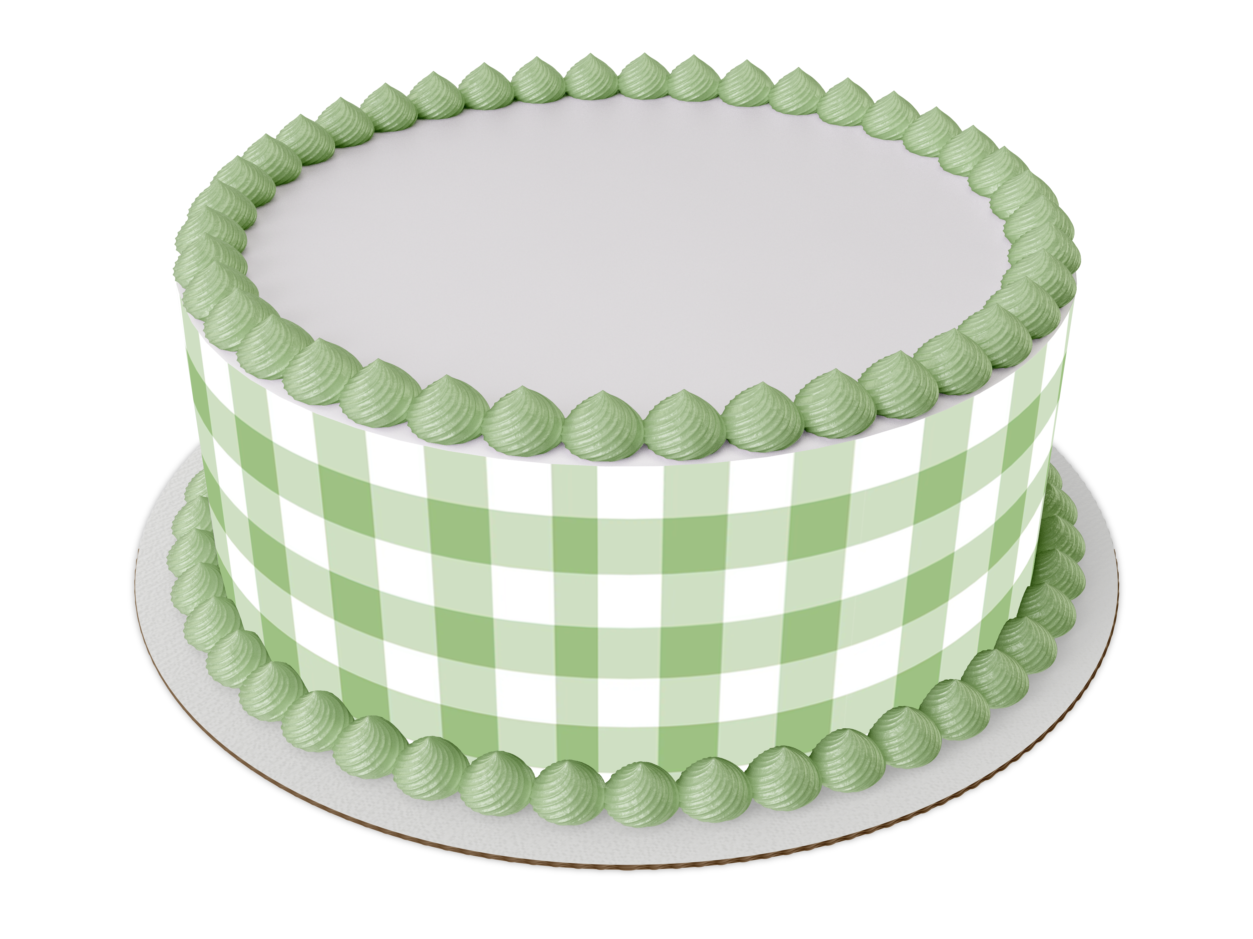 Blue, Pink, Sage green Gingham edible print, Gingham edible print: 