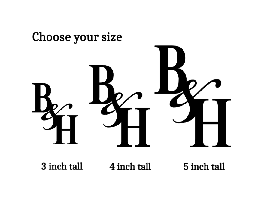 Acrylic custom Monogram wedding cake topper, Personalized wedding Cake topper, Wedding Initial, Anniversary cake topper