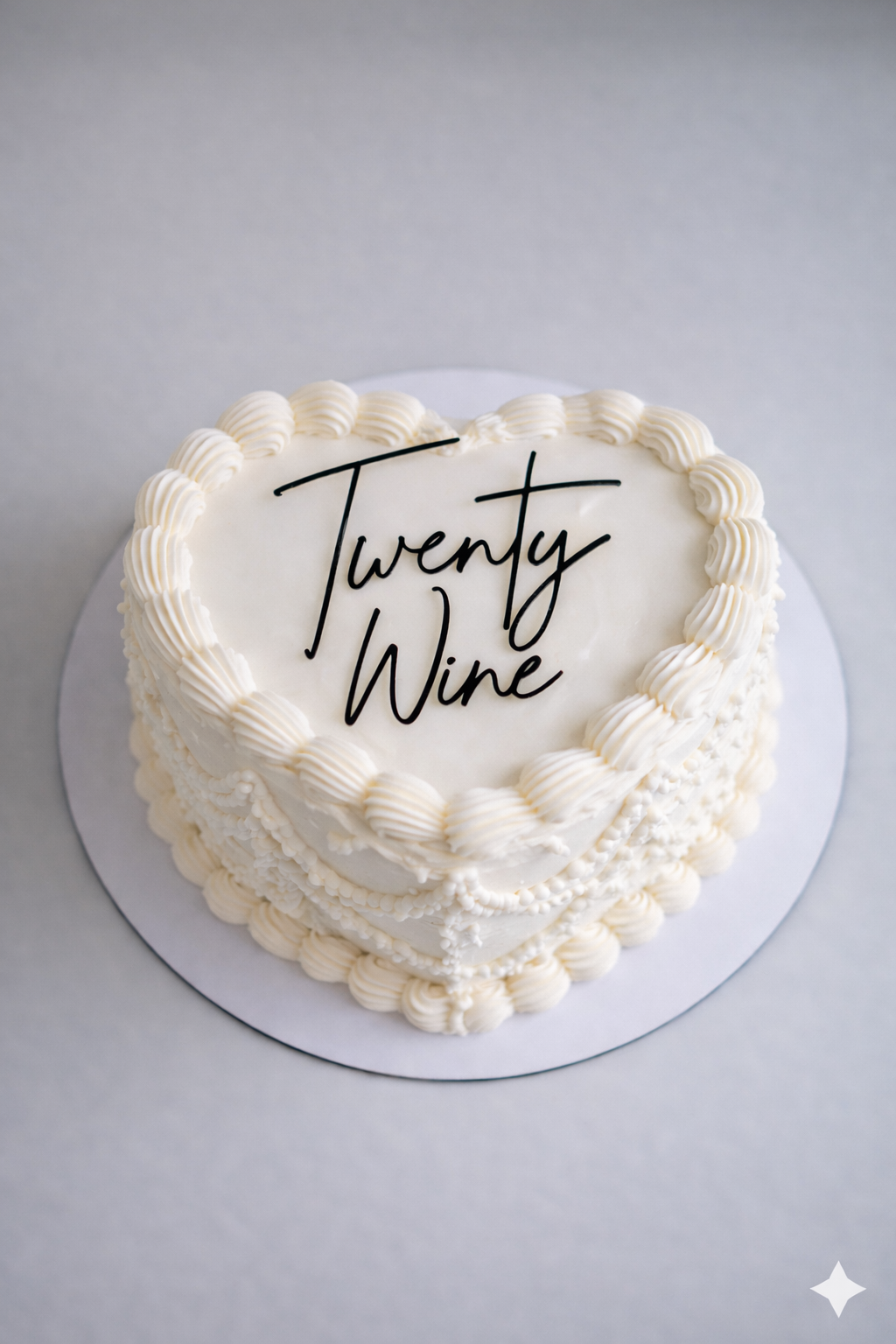 Twenty Wine Acrylic Cake Charm