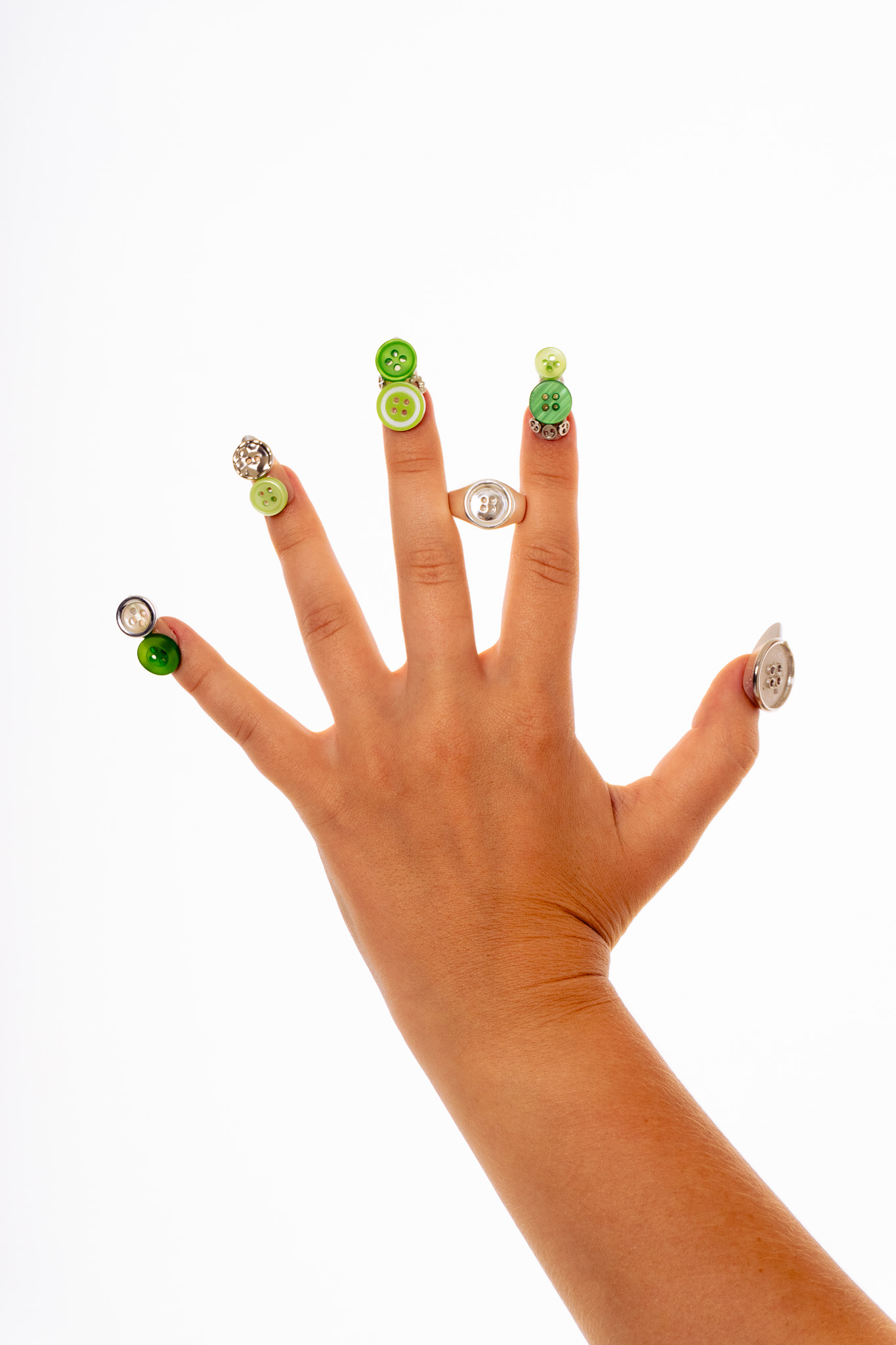 Classic button ring 001