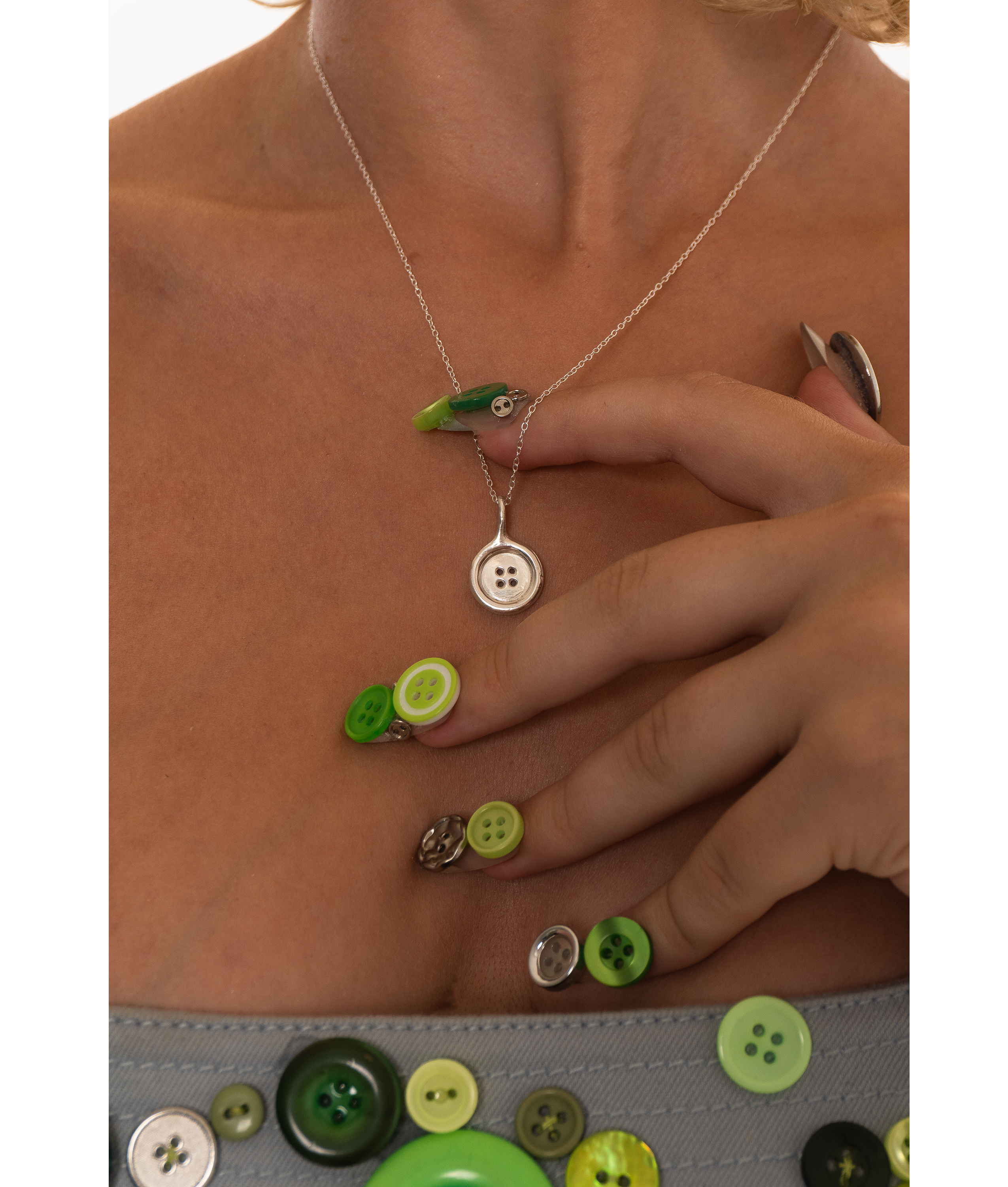 Classic Button Pendant 01