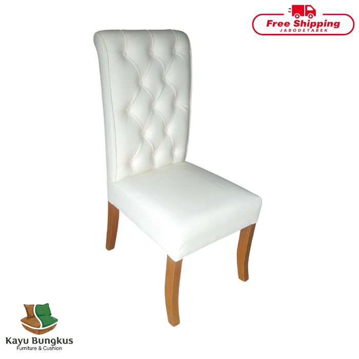 Kursi Makan Kayu Bungkus Smoke Konde Jumbo Melamin