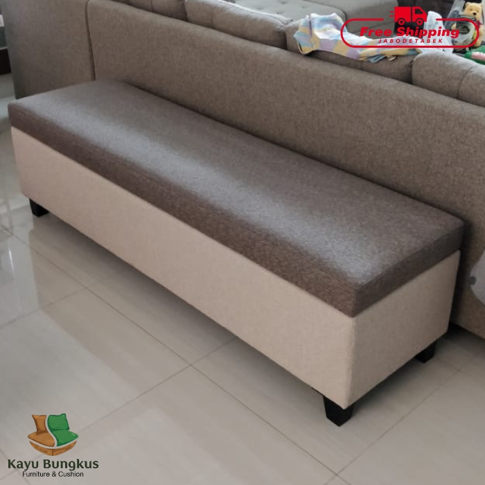 Sofa Bench Bungkus Storage Melamin Model Dudukan Polos