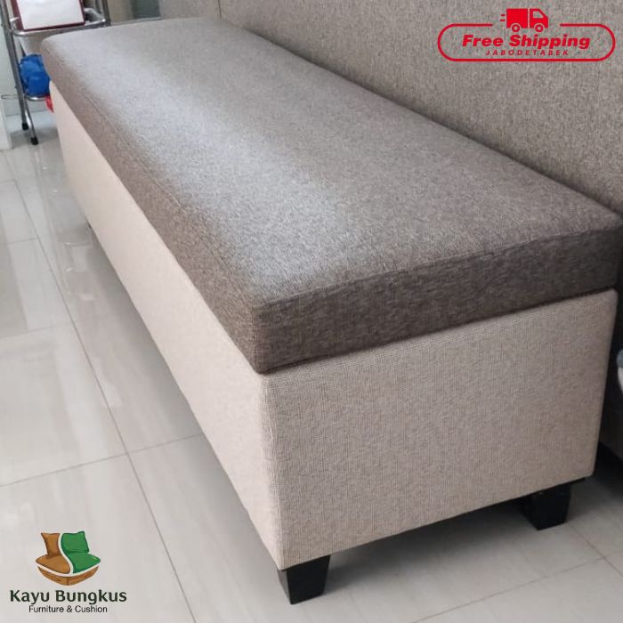 Sofa Bench Bungkus Storage Melamin Model Dudukan Polos
