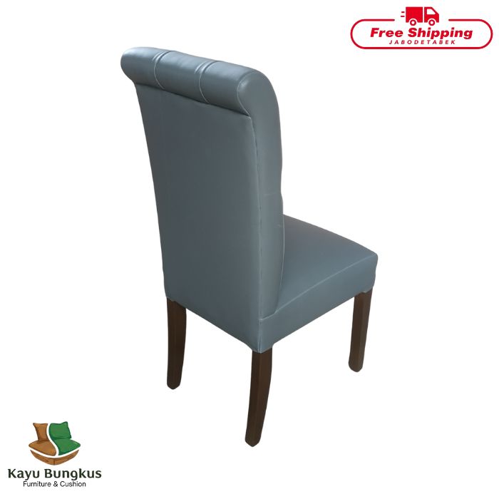 Kursi Makan Kayu Bungkus Smoke Melamin