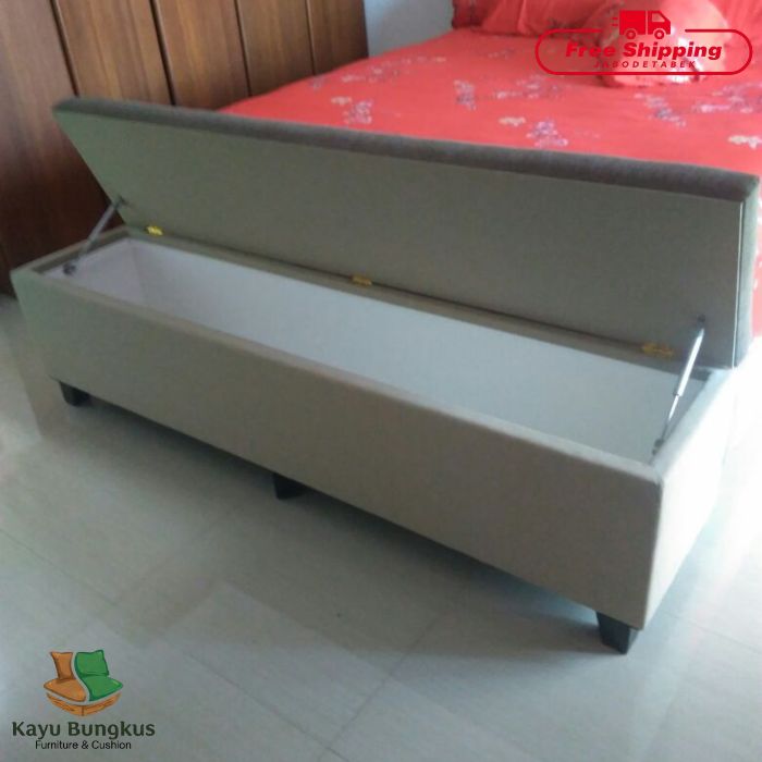 Sofa Bench Bungkus Storage Melamin Model Dudukan Polos