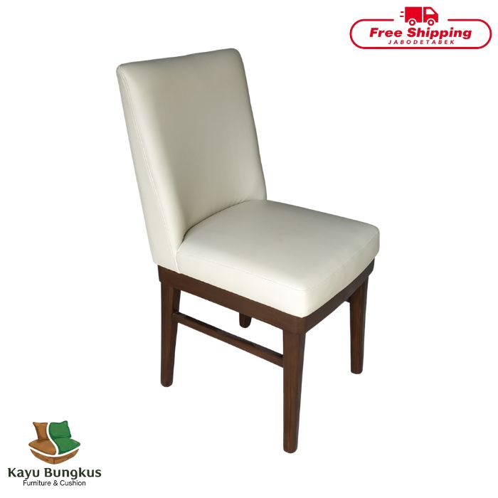 Kursi Makan Kayu Bungkus Upholster