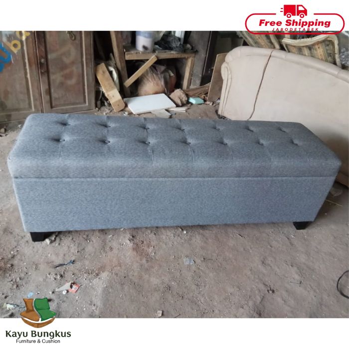 Bench Bungkus Storage Model Dudukan Kancing Dua Baris 