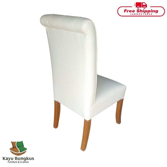 Kursi Makan Kayu Bungkus Smoke Konde Jumbo Melamin
