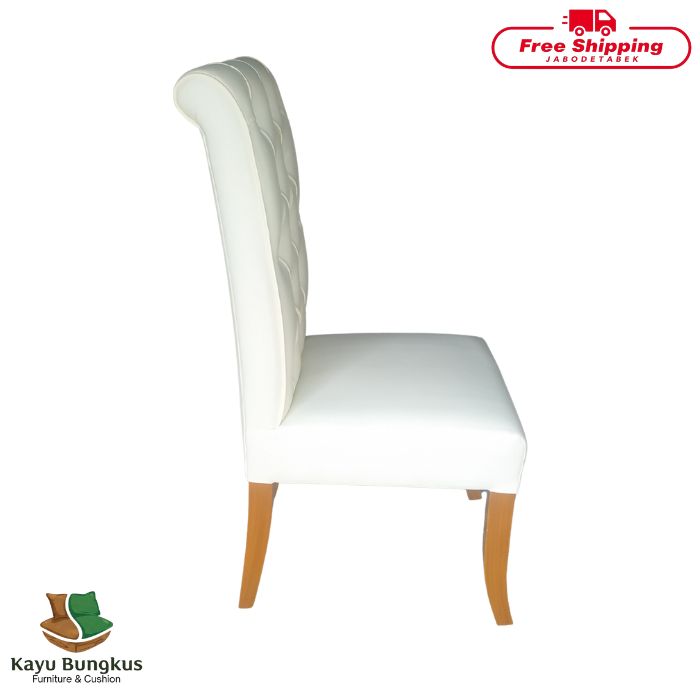 Kursi Makan Kayu Bungkus Smoke Konde Jumbo Melamin