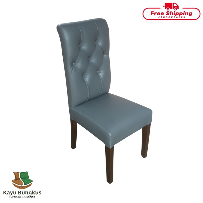 Kursi Makan Kayu Bungkus Smoke Melamin