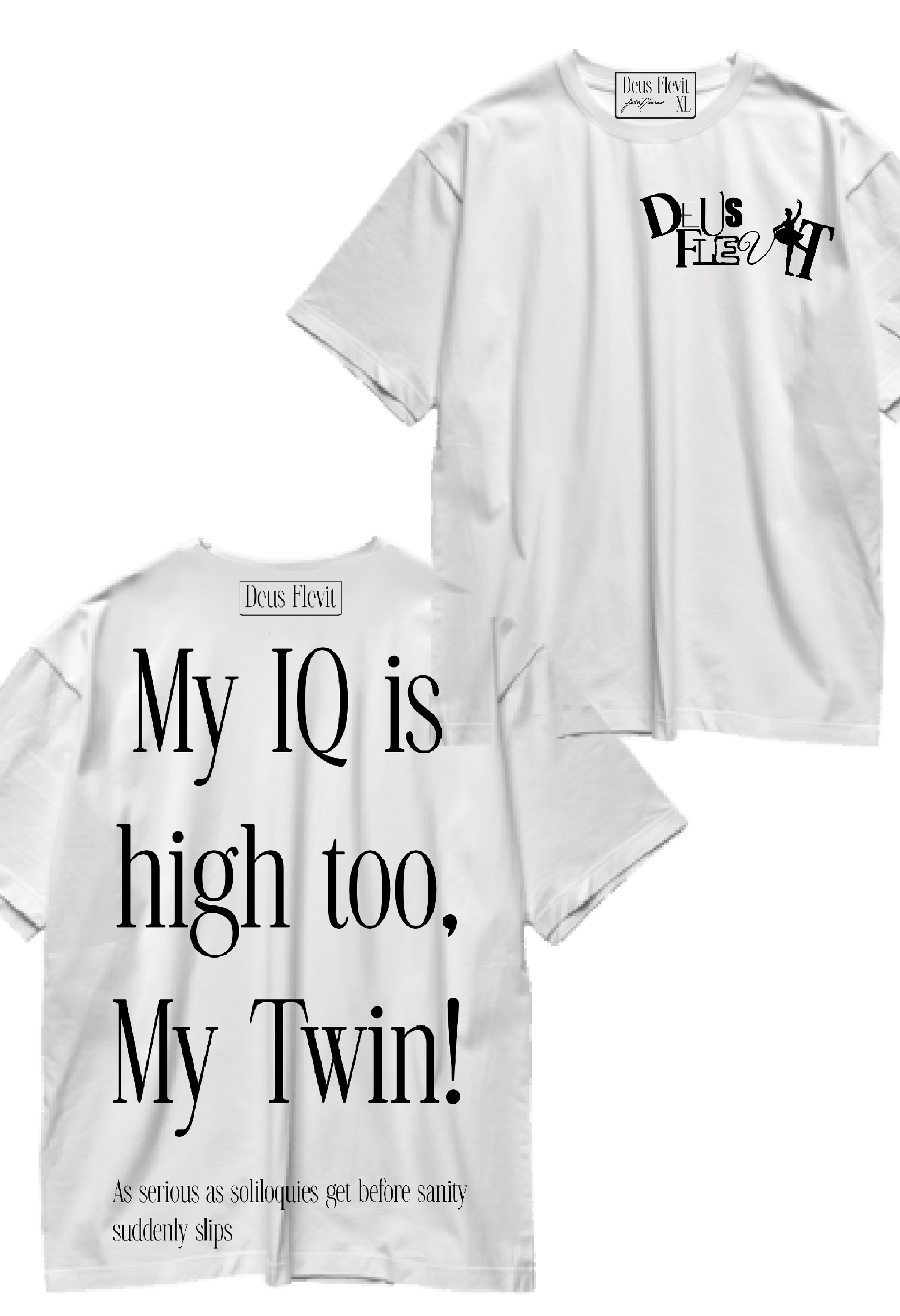 Deus Flevit Motto Shirt 100% Cotton