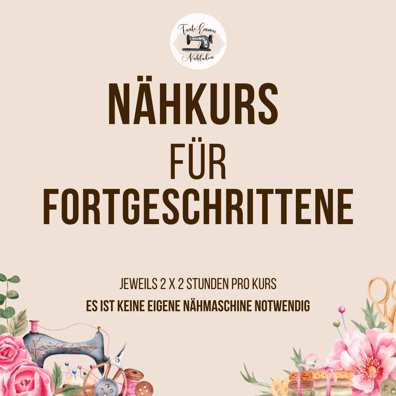 Nähkurs für Fortgeschrittene