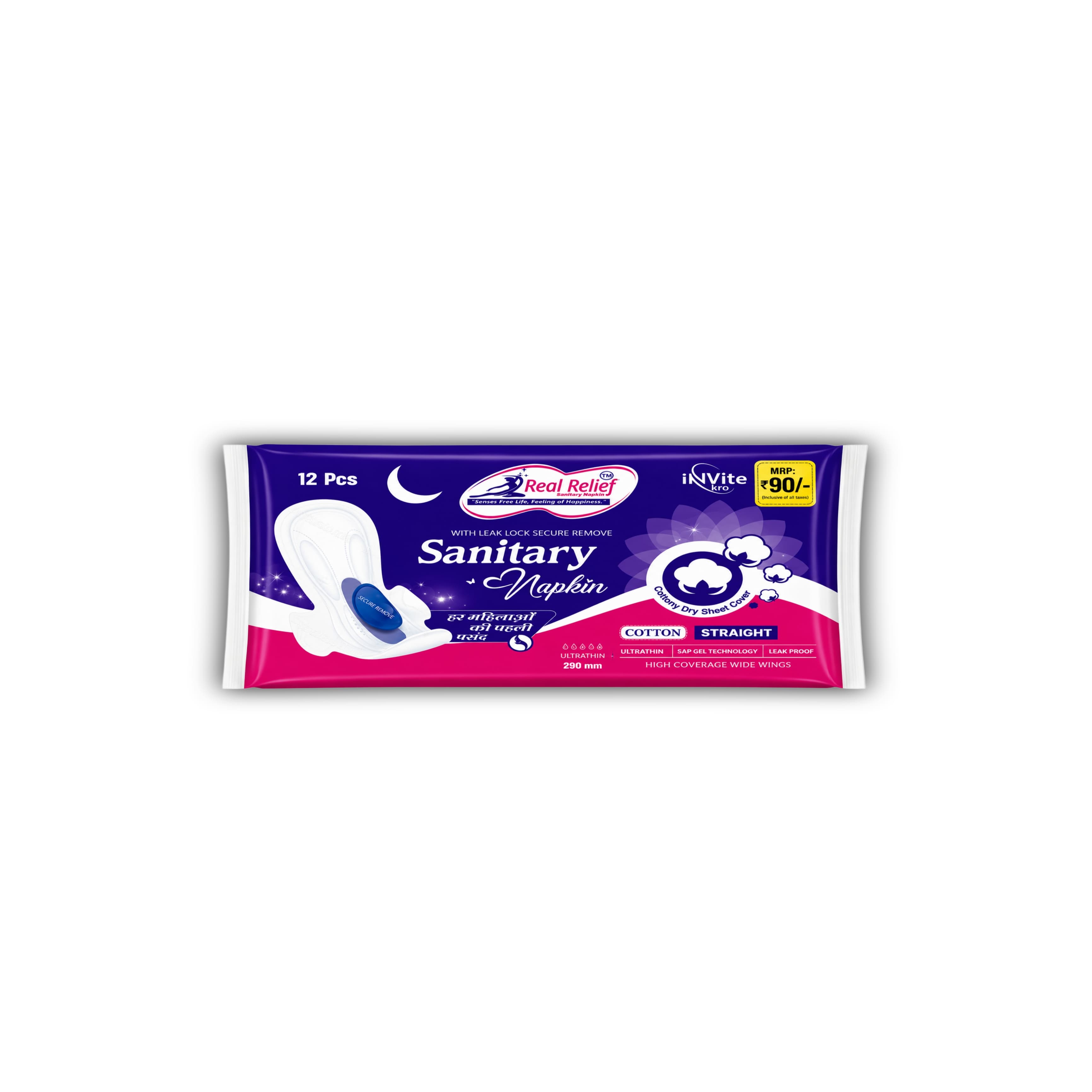 Ultra thin Without Anion (12 Pads)