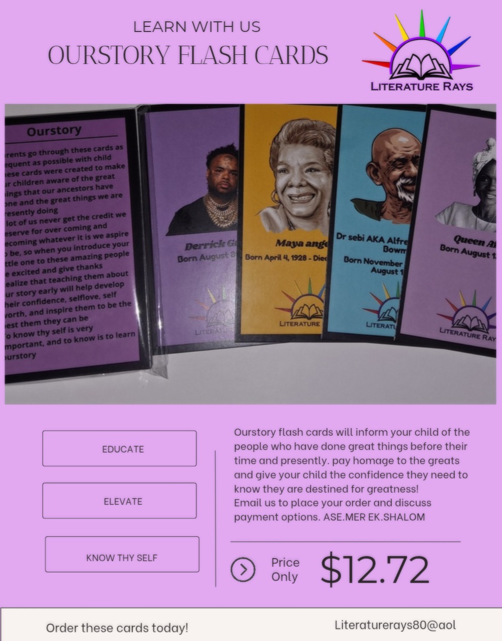 Ourstory Flash Cards