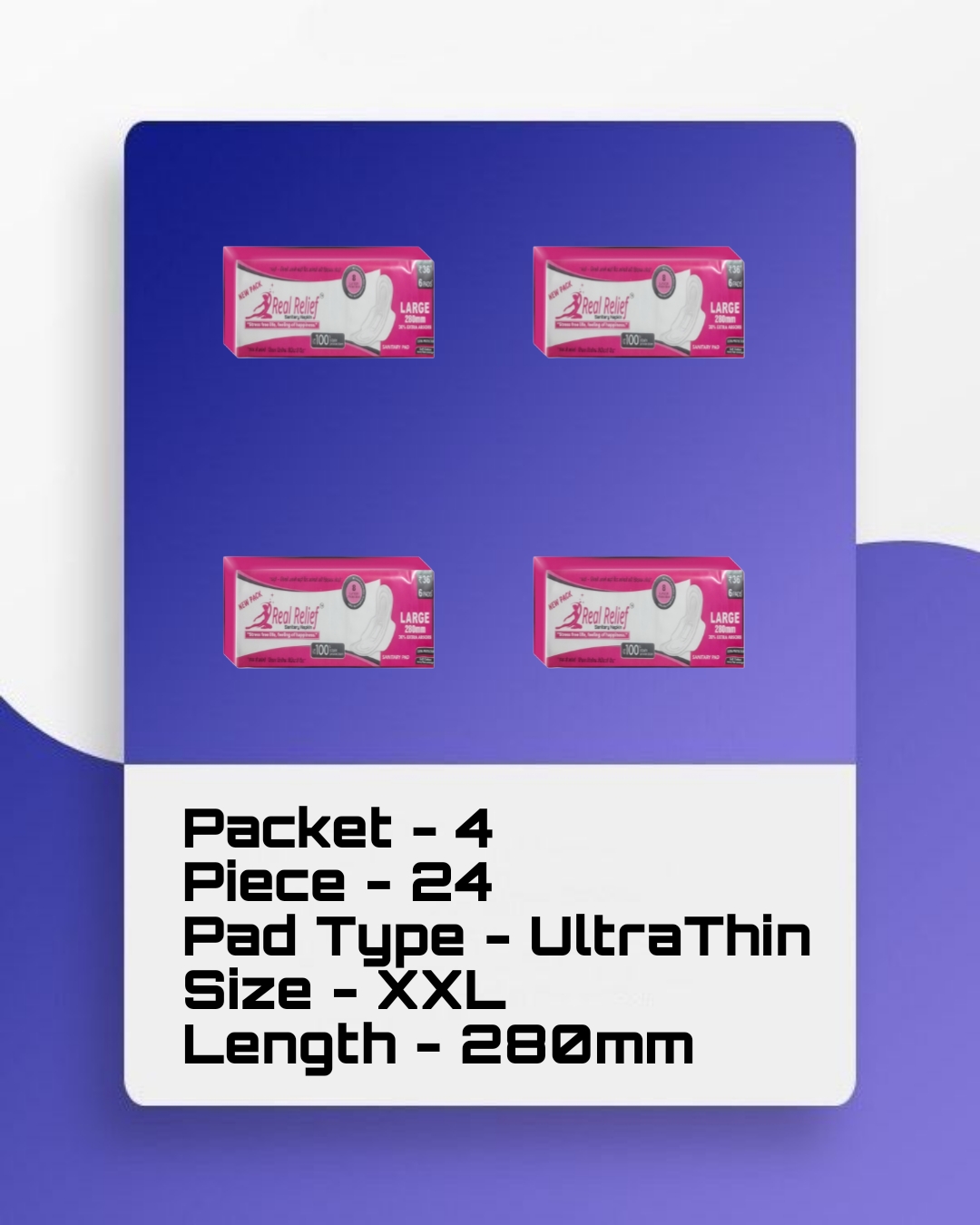 Real Relief Large Cotton Pads