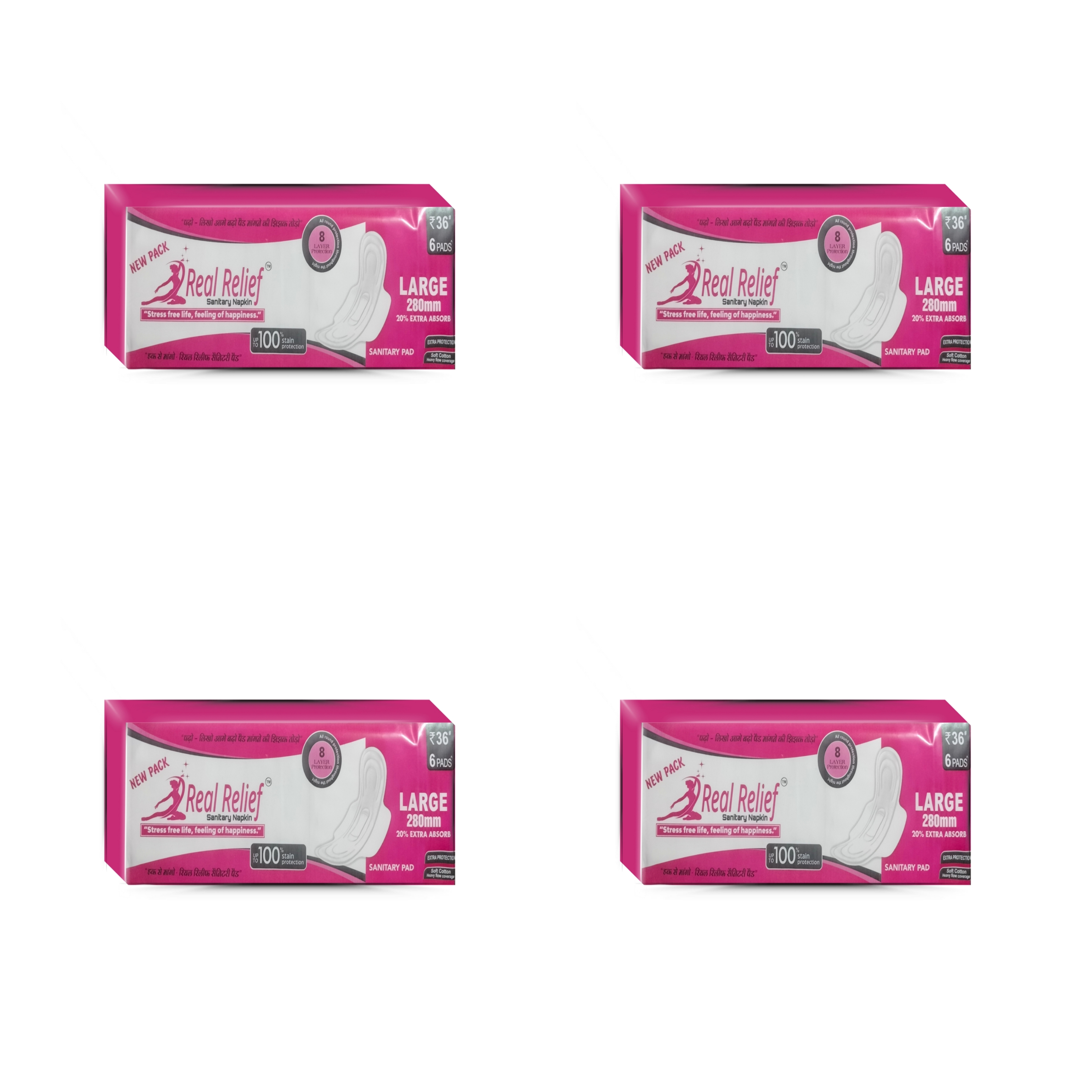 Real Relief Large Cotton Pads