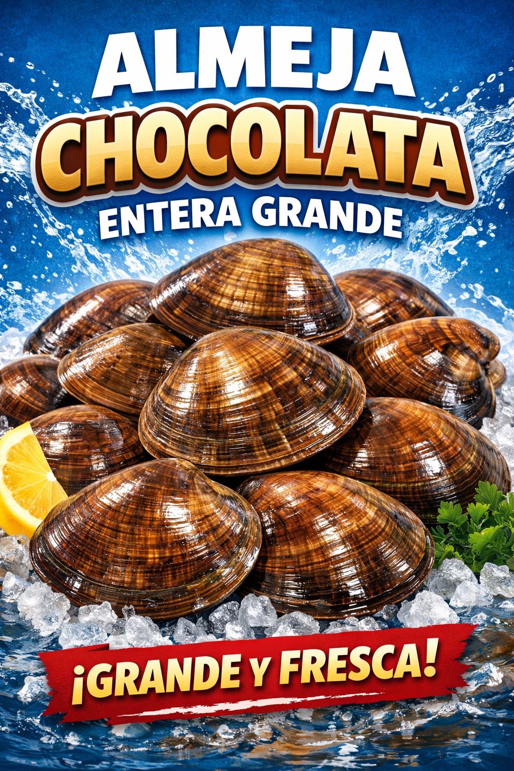 Almeja Chocolata Entera Grande