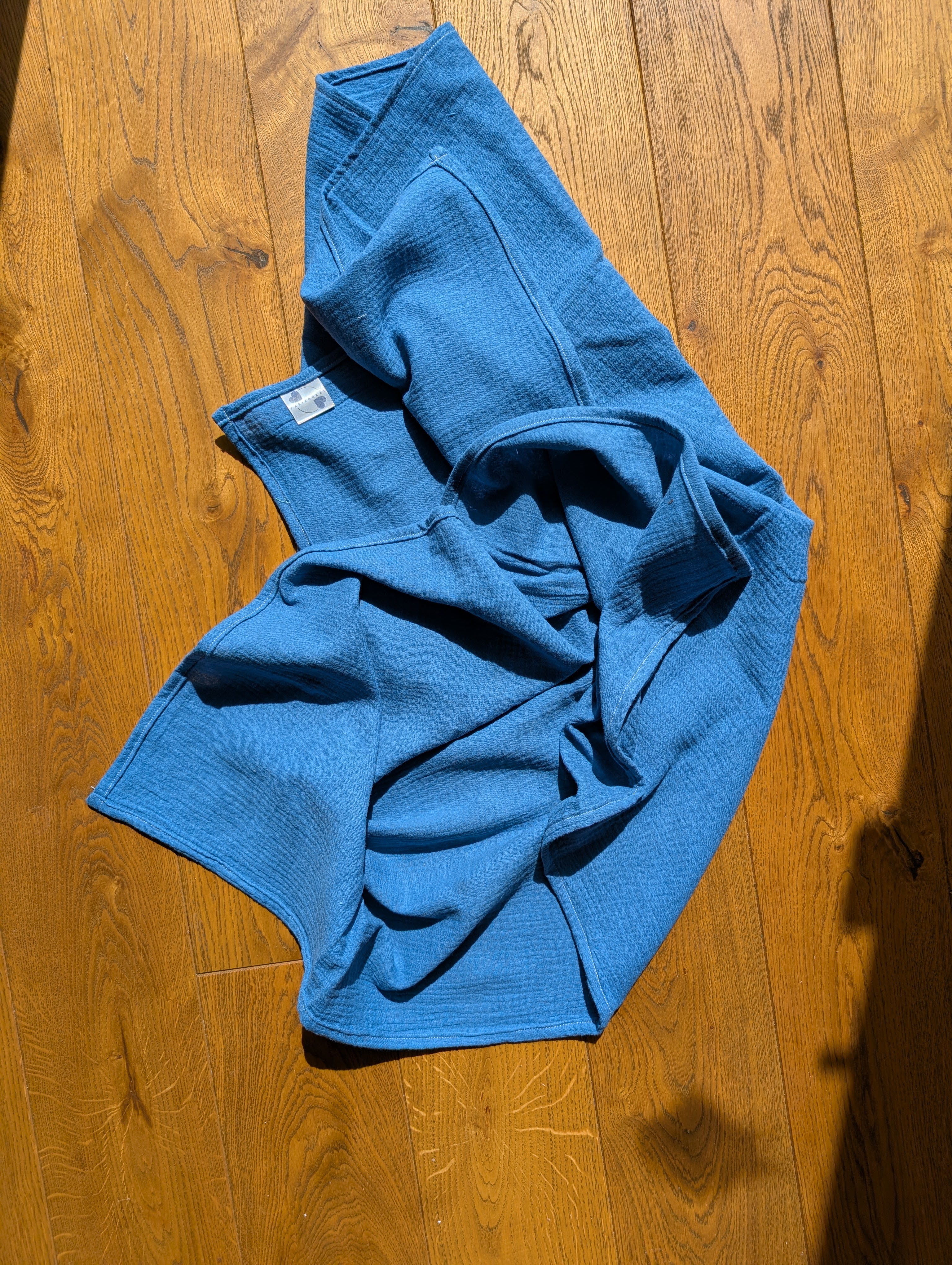 Didelis muslino merliukas - Mėlynas