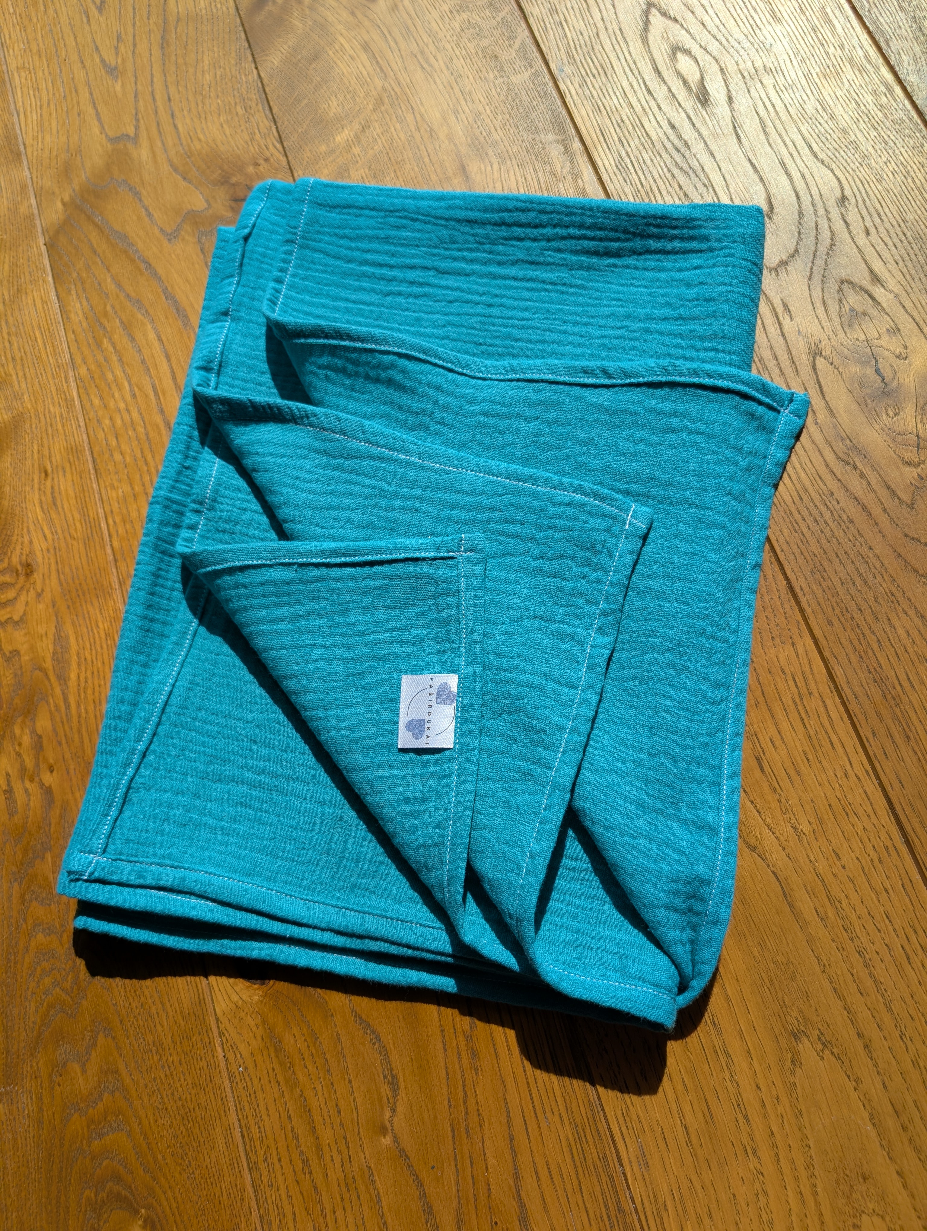 Didelis muslino merliukas - Elektrinė mėlyna