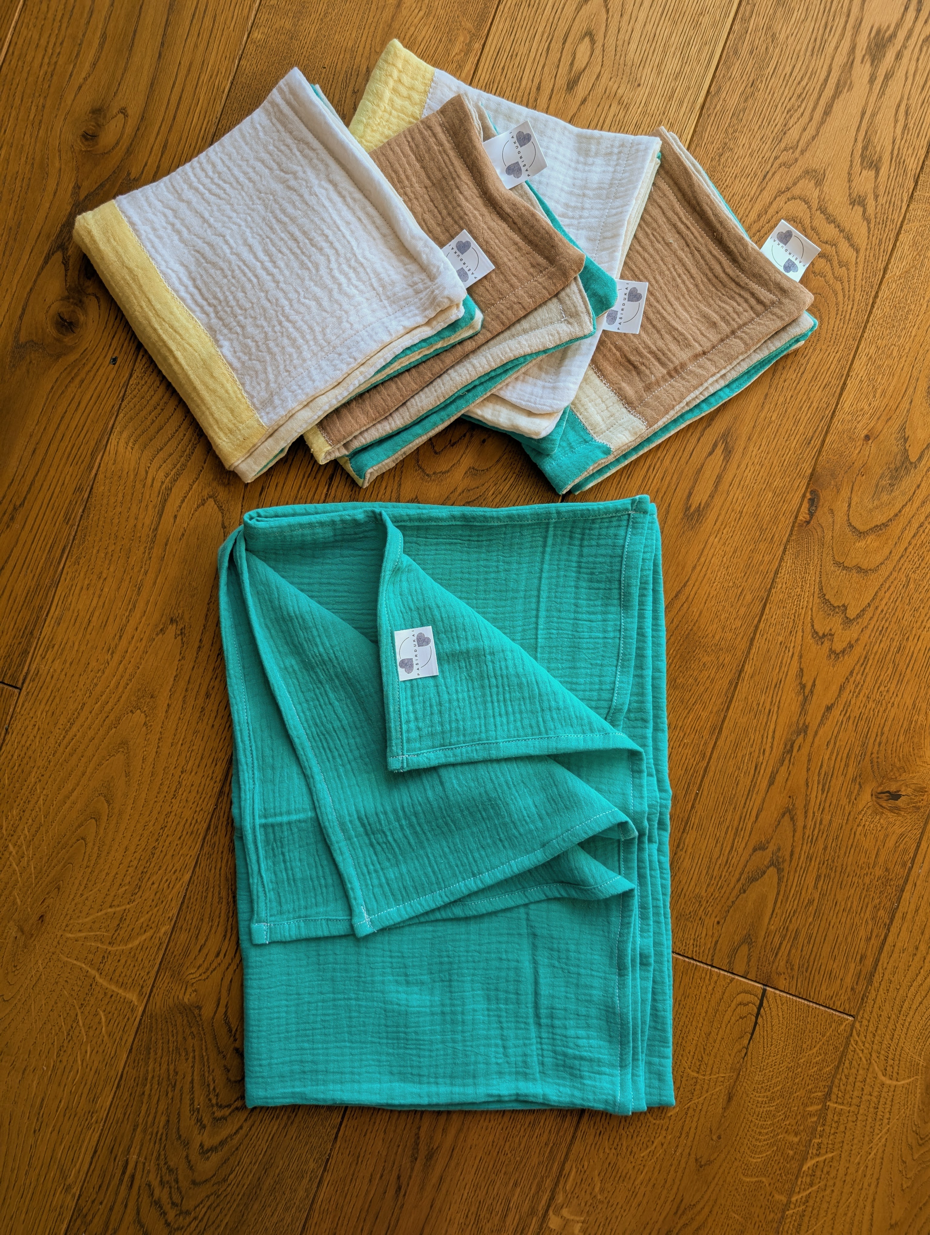 Muslino rinkinys Spalvotas 01