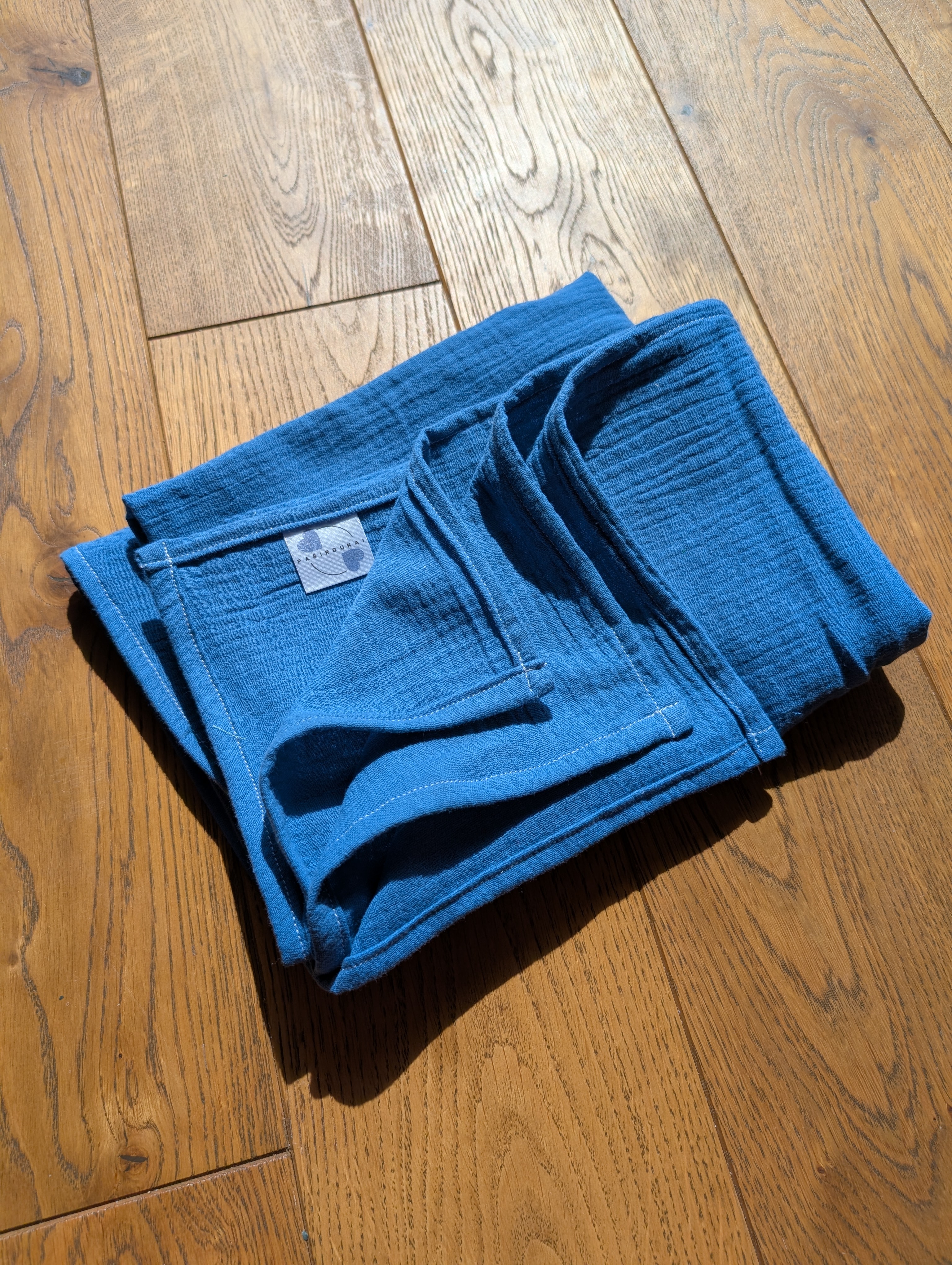 Didelis muslino merliukas - Mėlynas