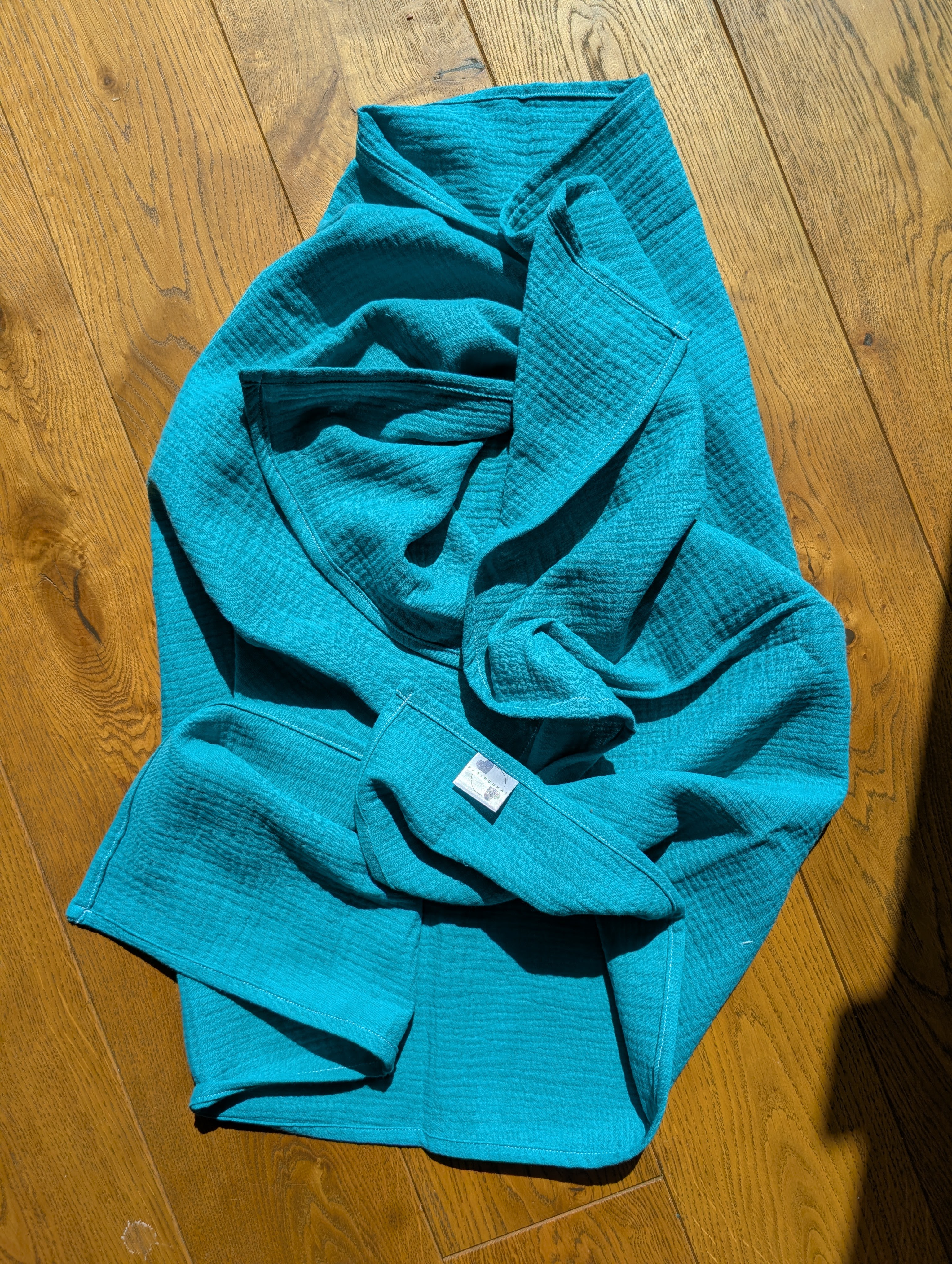 Didelis muslino merliukas - Elektrinė mėlyna