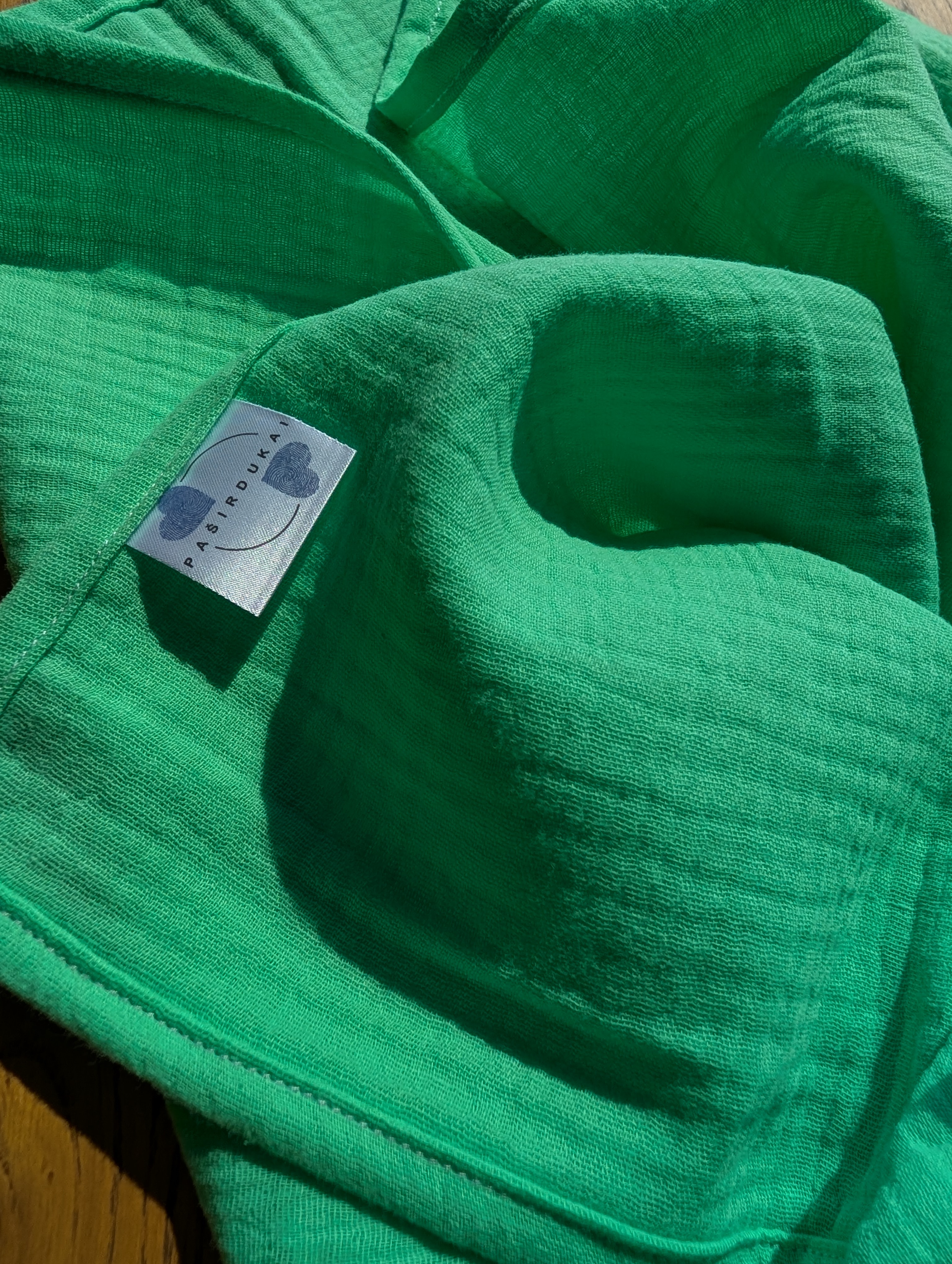 Didelis muslino merliukas - Gaivi žalia