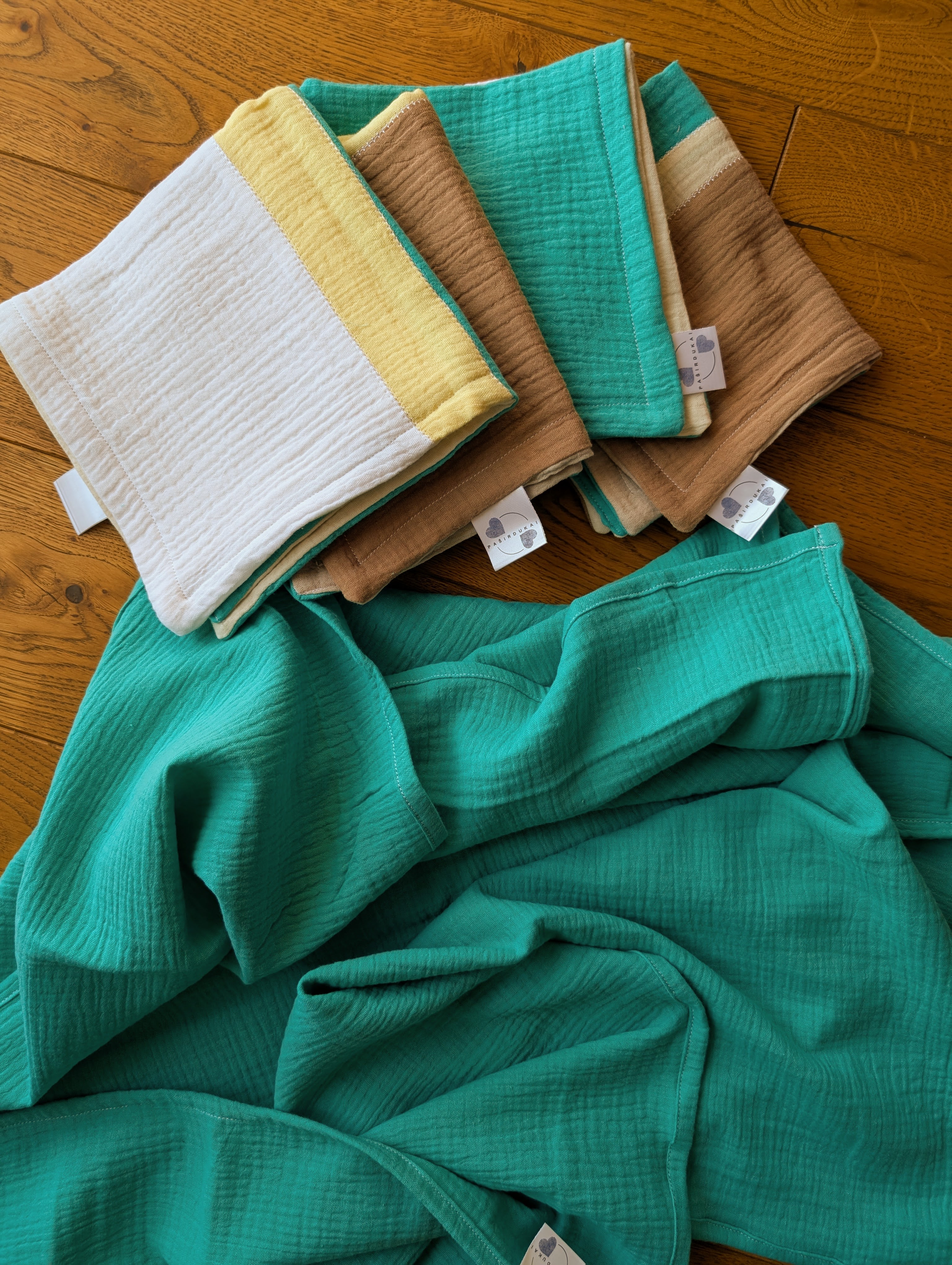 Muslino rinkinys Spalvotas 01