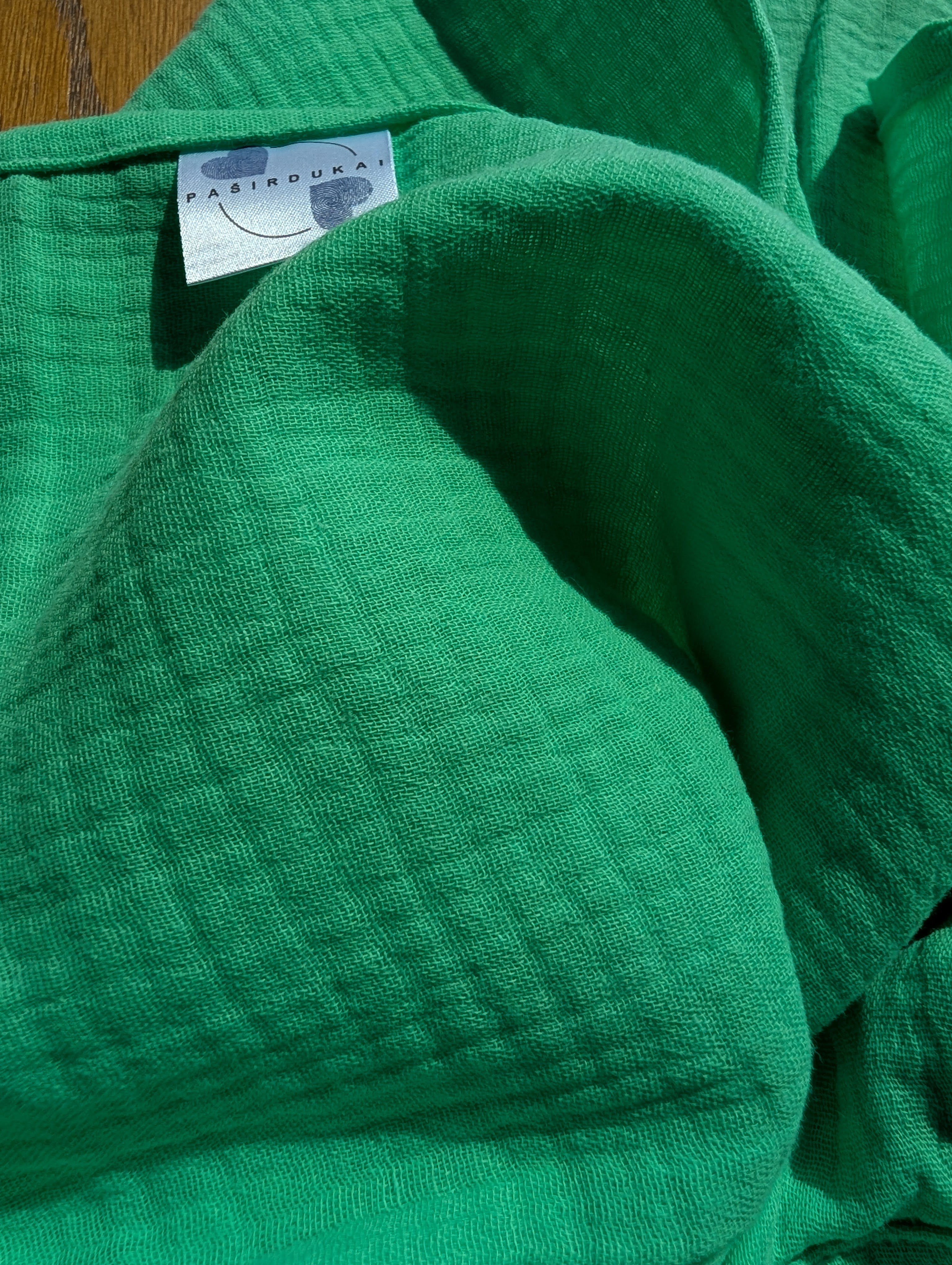 Didelis muslino merliukas - Gaivi žalia