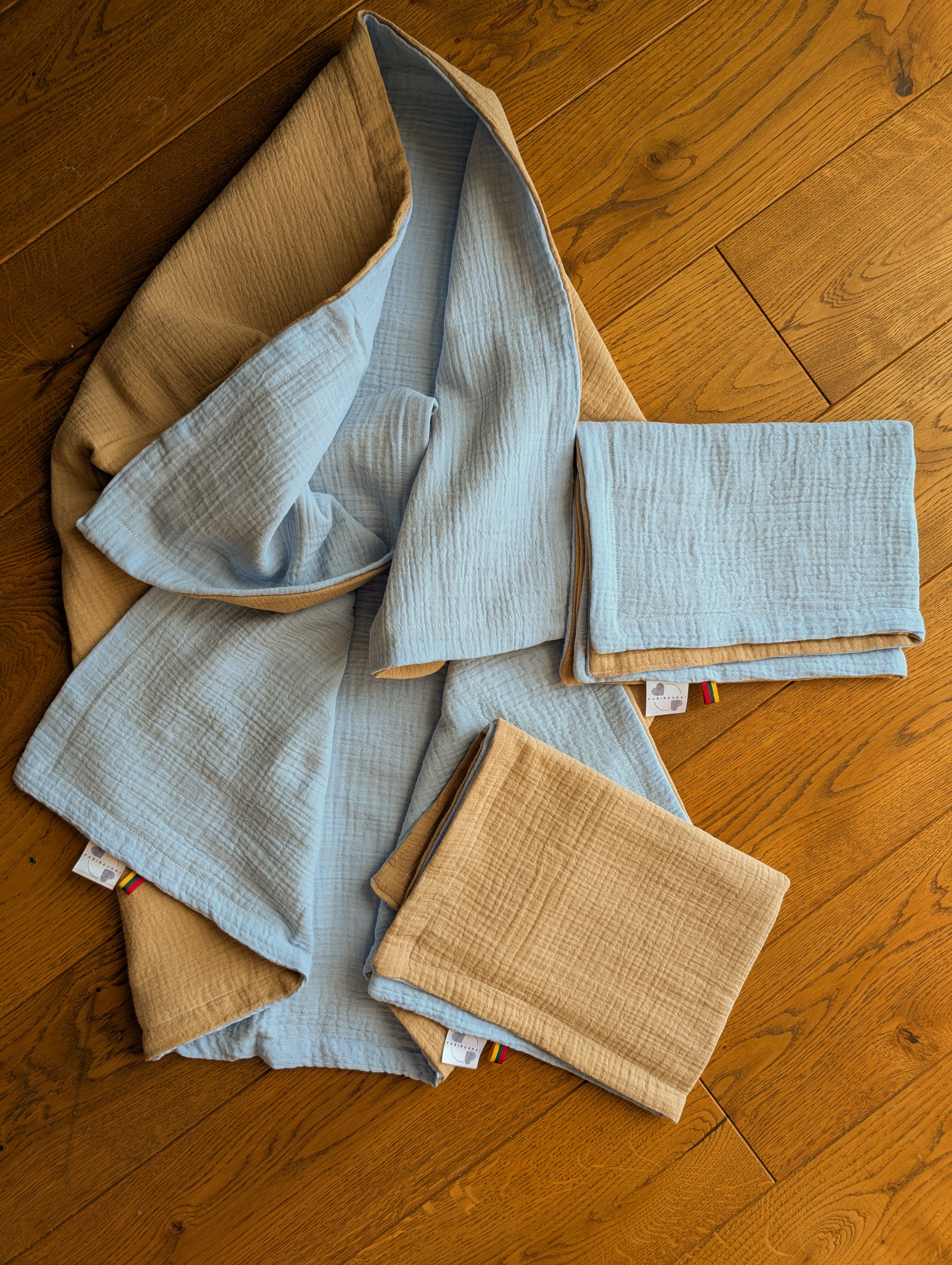 Muslino rinkinys Camel-Žydra - Kopa