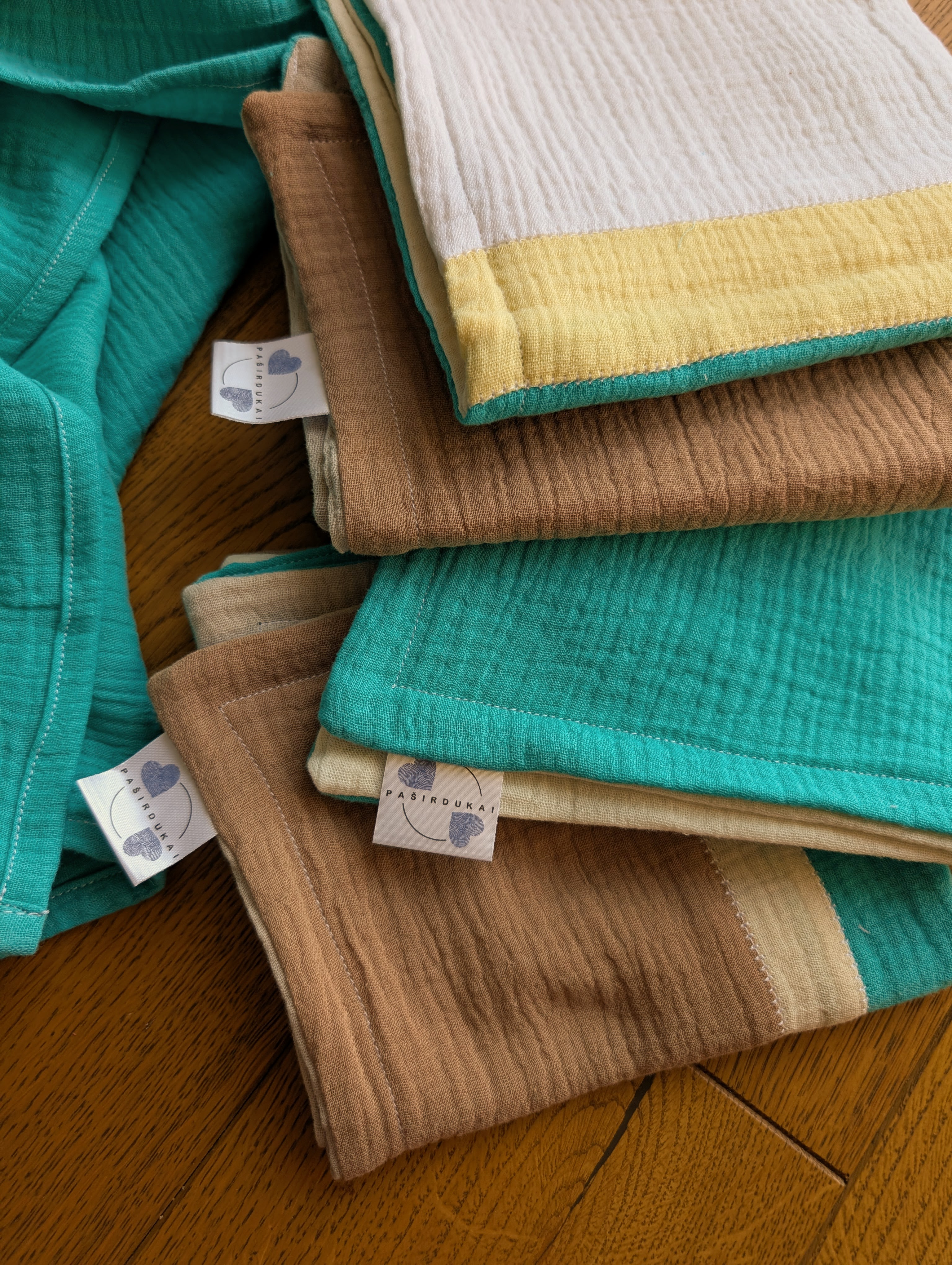 Muslino rinkinys Spalvotas 01