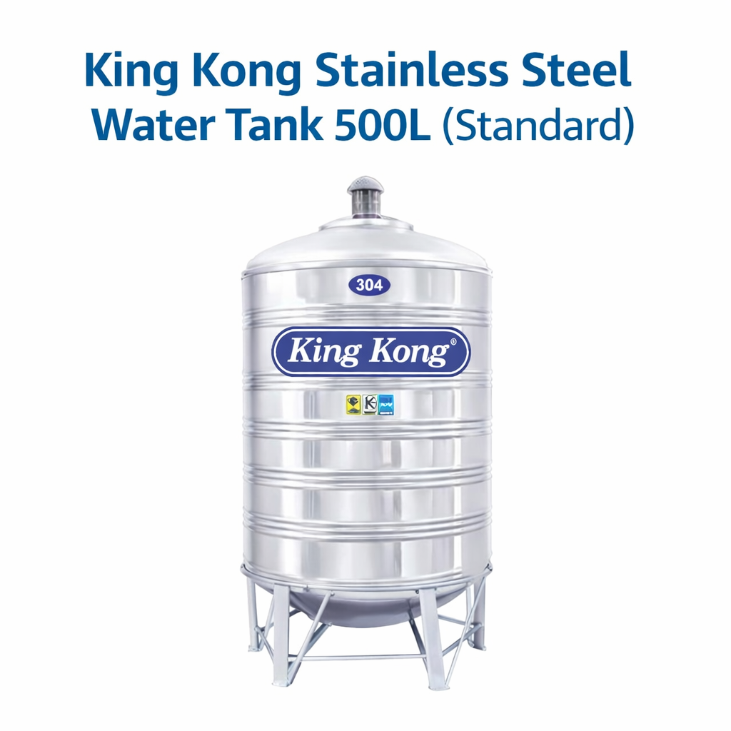 King Kong Stainless Steel Water Tank 500L (Standard)