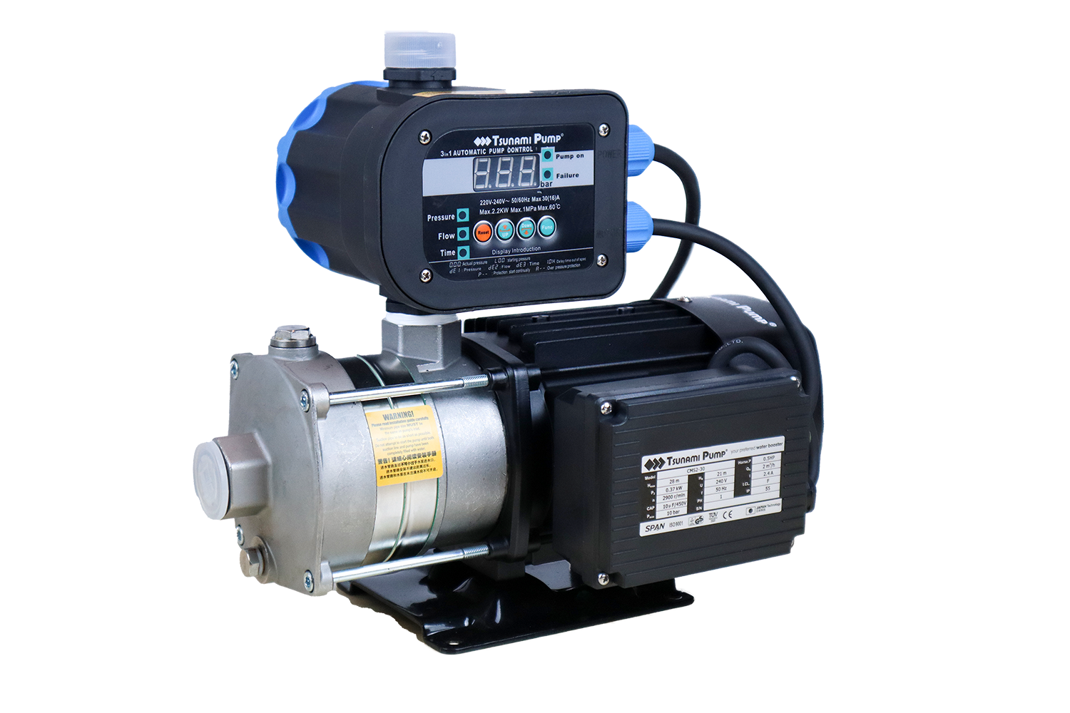 Tsunami Pump Stainless Steel Intelligent Home Pump CMS2-30-iPC