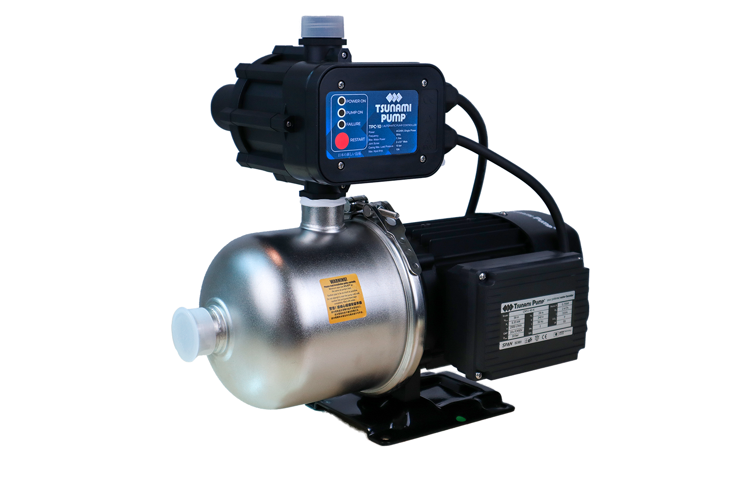 Tsunami Pump Stainless Steel Booster Pump CMF2-40-K