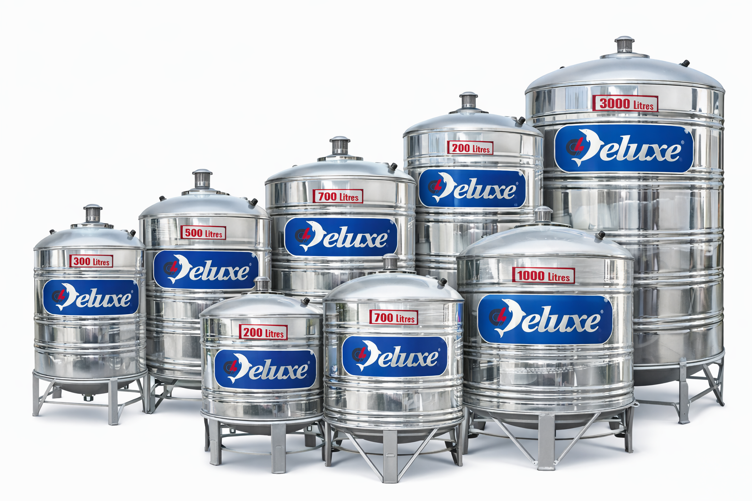 Stainless Steel Water Tank (Deluxe) 500 L