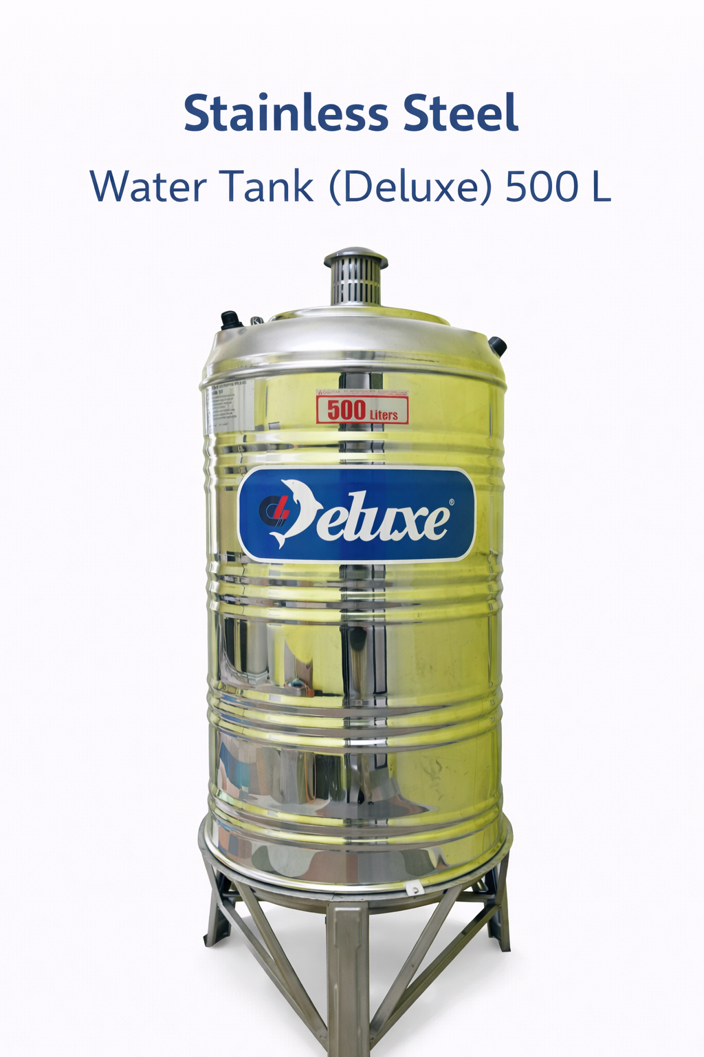 Stainless Steel Water Tank (Deluxe) 500 L