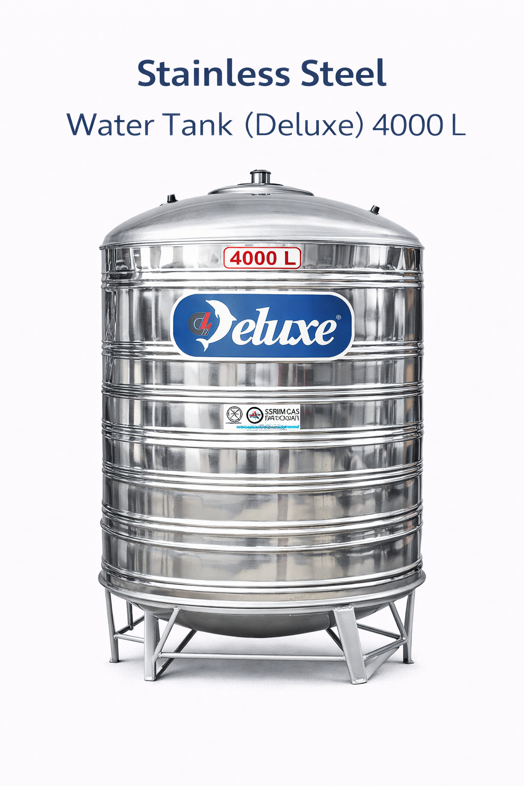 Stainless Steel Water Tank (Deluxe) 4000 L
